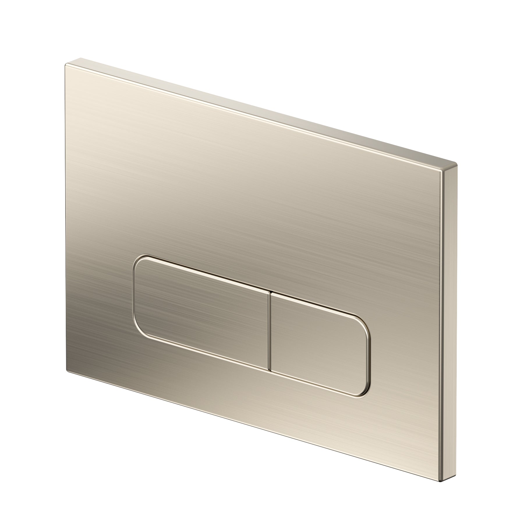 Push plate Brushed Nickel Compatible with Geberit Duofix Sigma (UP 320) 2 volume flush
