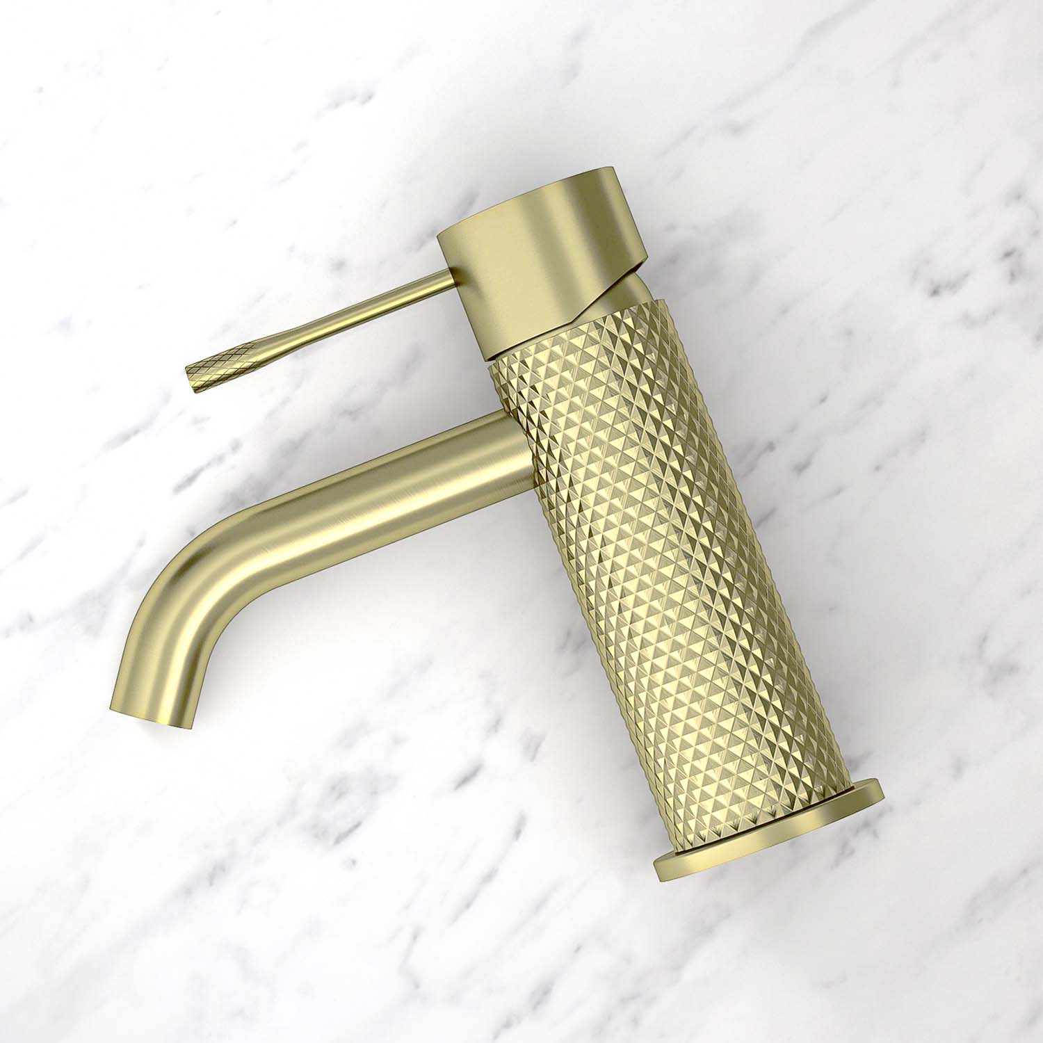 Mitigeur de lavabo Stilform de la série Iconic en laiton brossé
