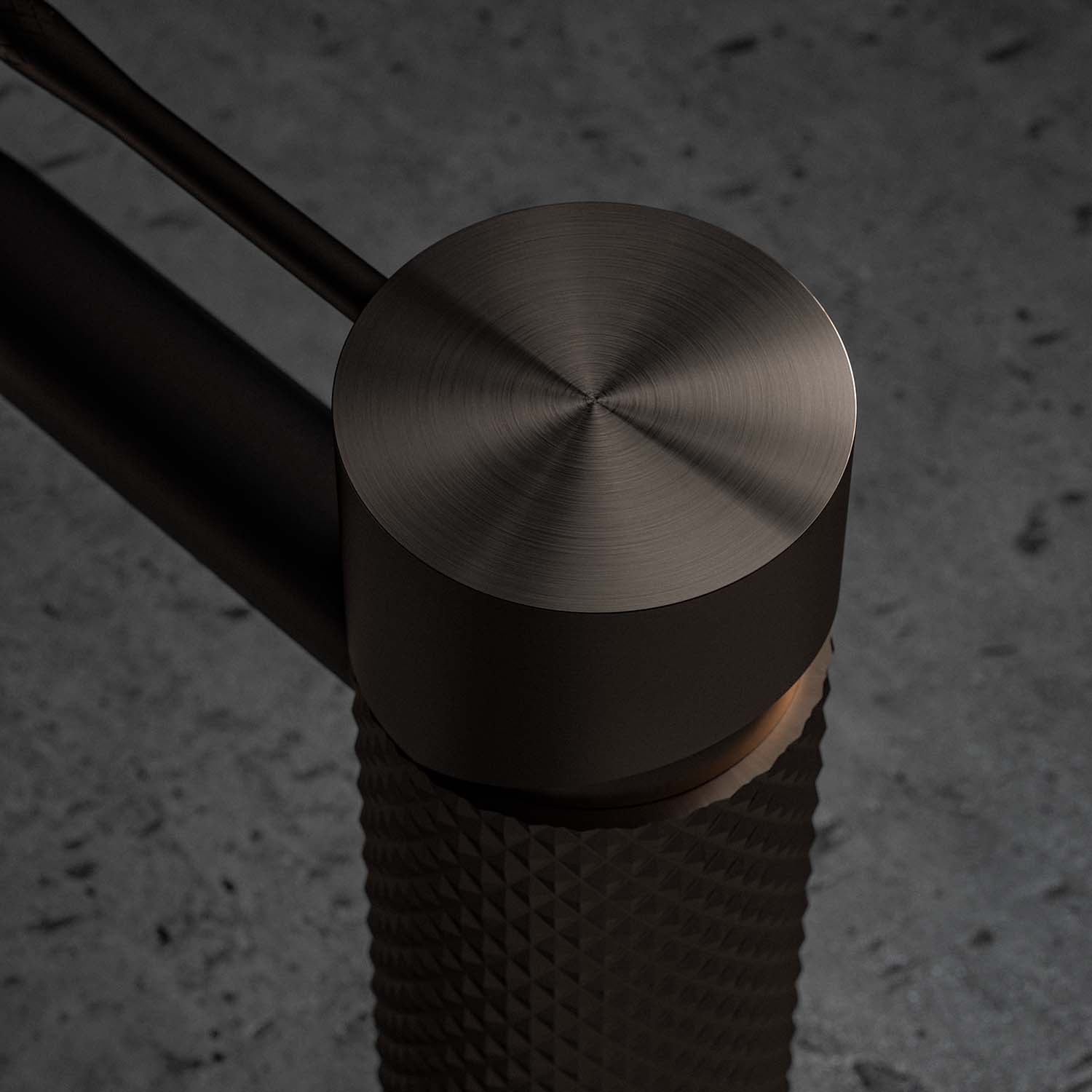 Mitigeur de lavabo Stilform série Iconic en cuivre brossé