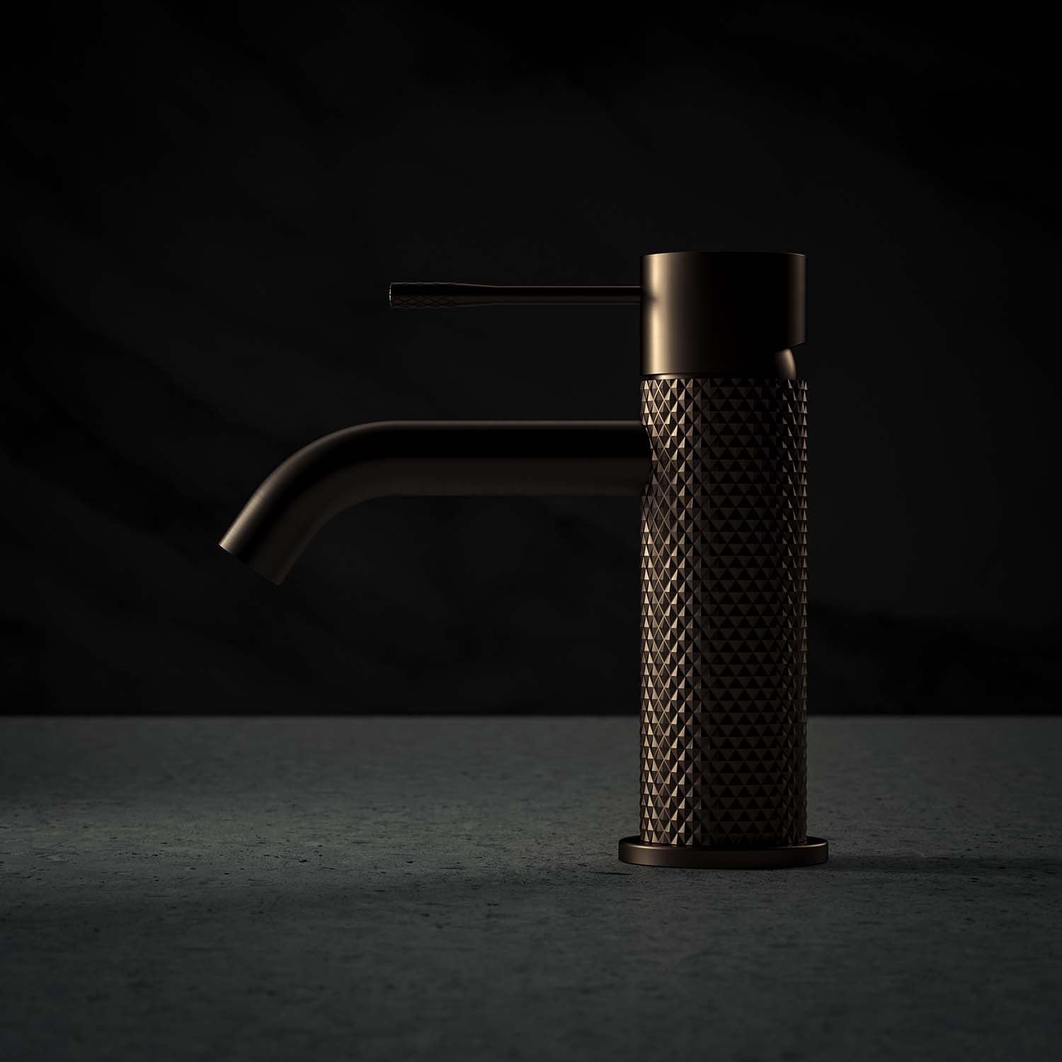 Miscelatore lavabo Stilform serie Iconic in rame spazzolato