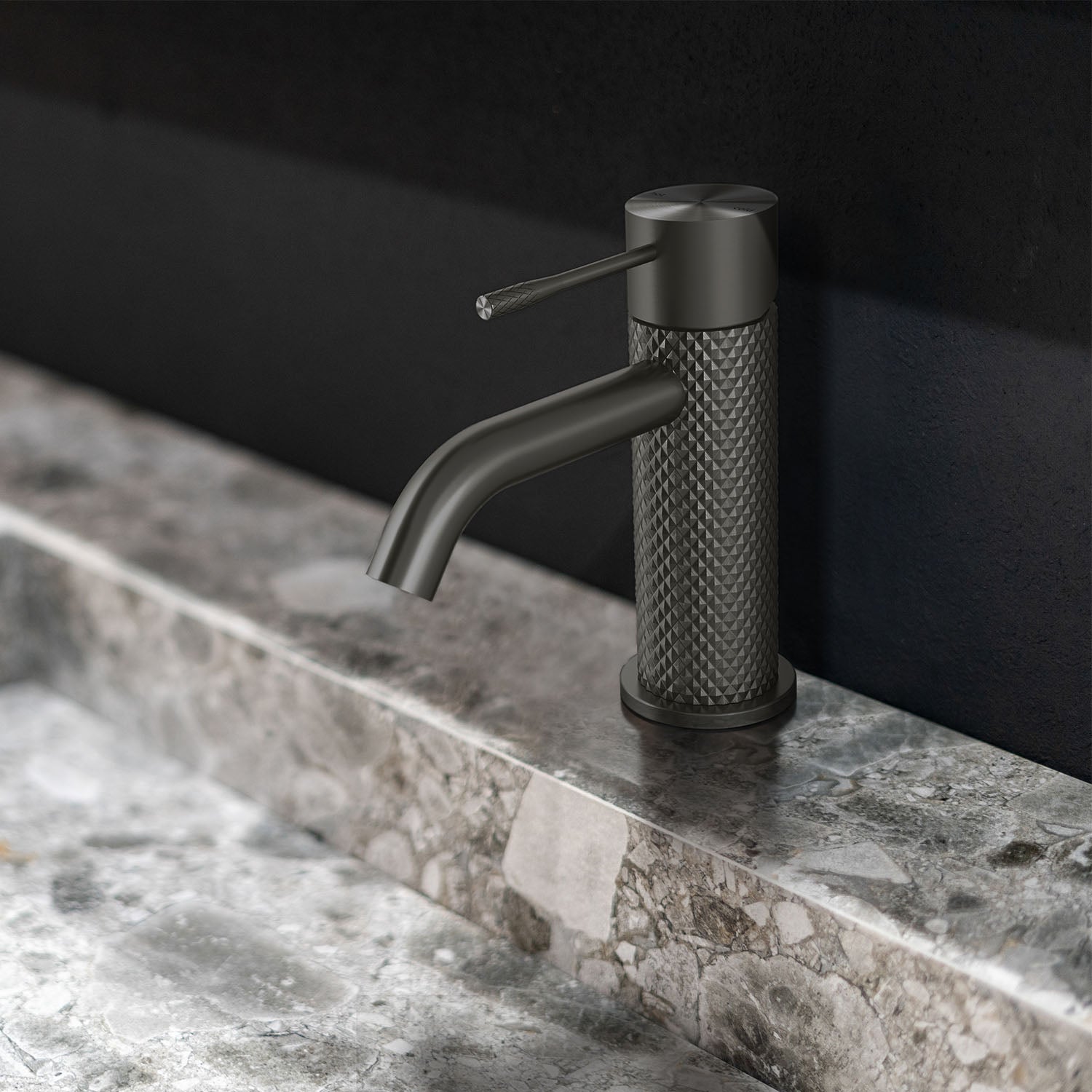 Mitigeur de lavabo Stilform de la série Iconic en Gunmetal