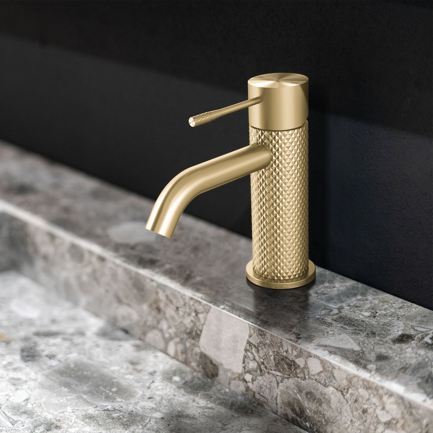 Mitigeur de lavabo Stilform de la série Iconic en laiton brossé
