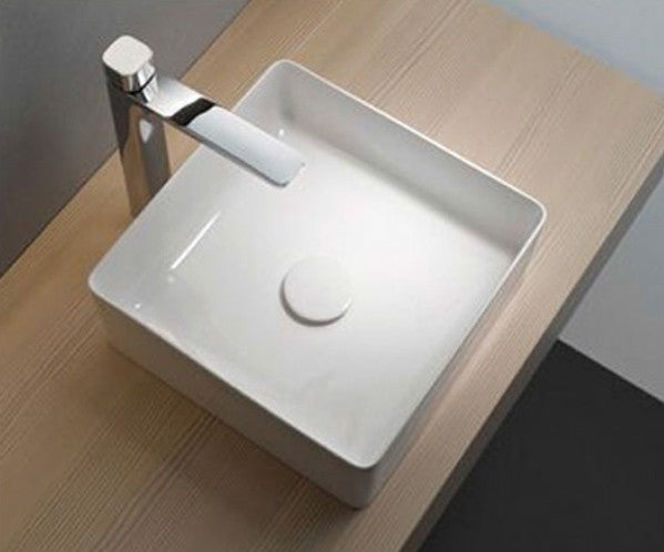 Lavabo in ceramica Soho Bianco Brillante 36 x 36 cm