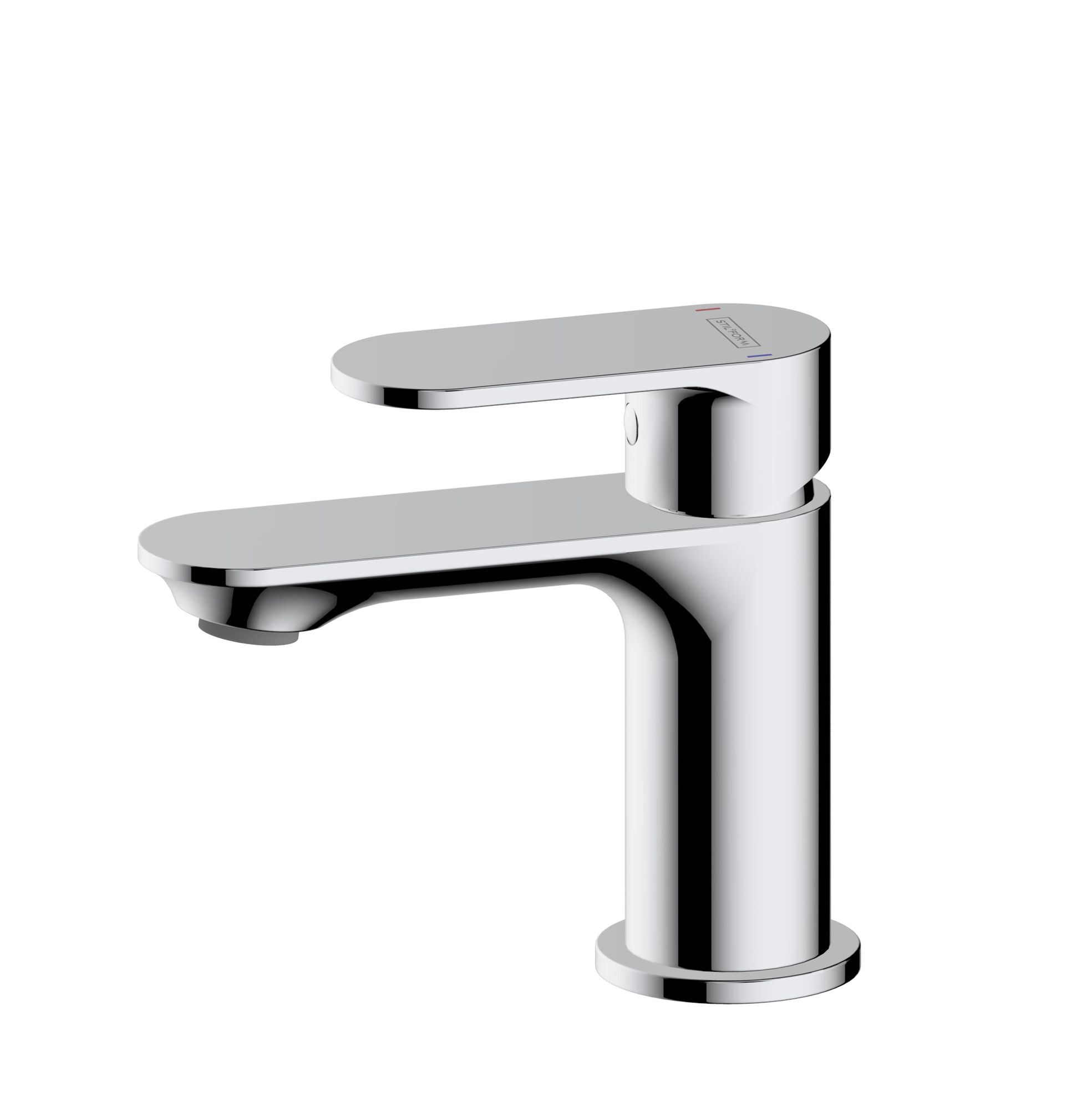 Stiflorm Mitigeur de lavabo moderne série Soho Chrome ou Noir Mat