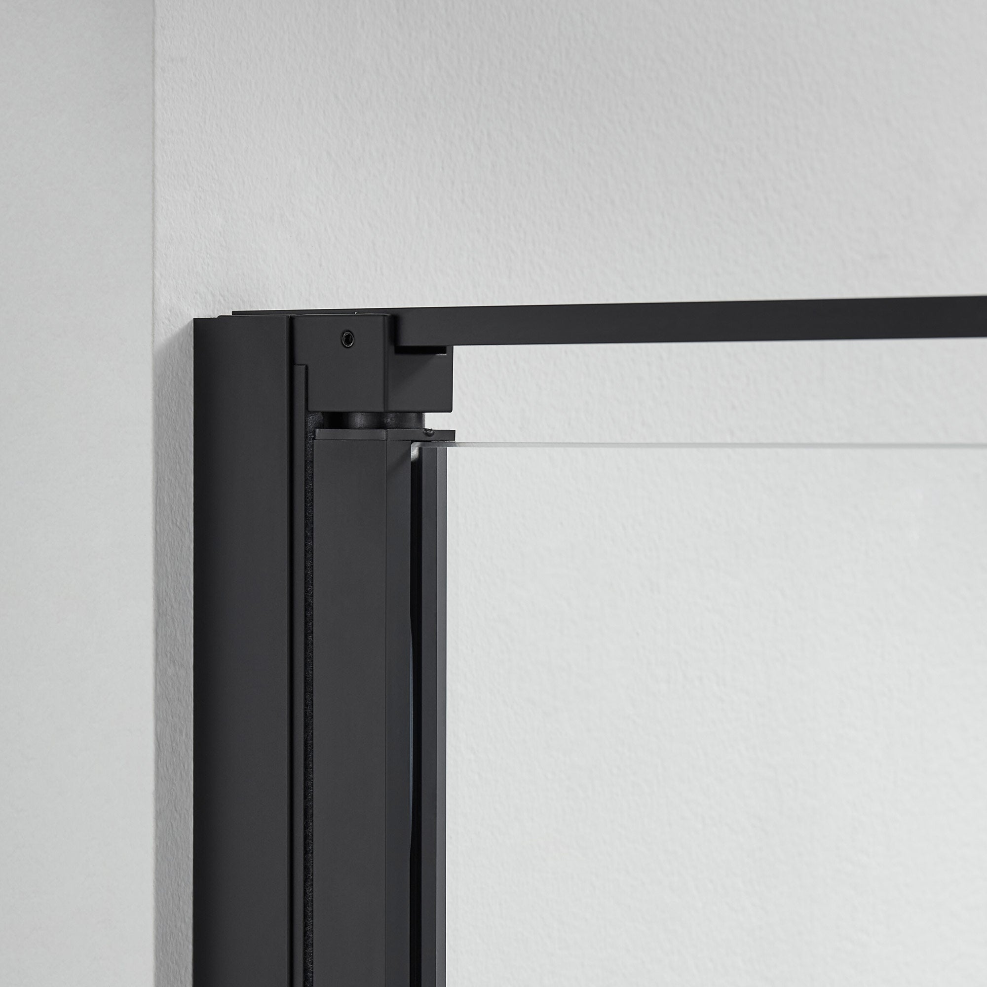 Nischendusche 70-100cm mit Drehtür 8 mm Nano-Klarglas Duschtür – Profilfarbe wählbar