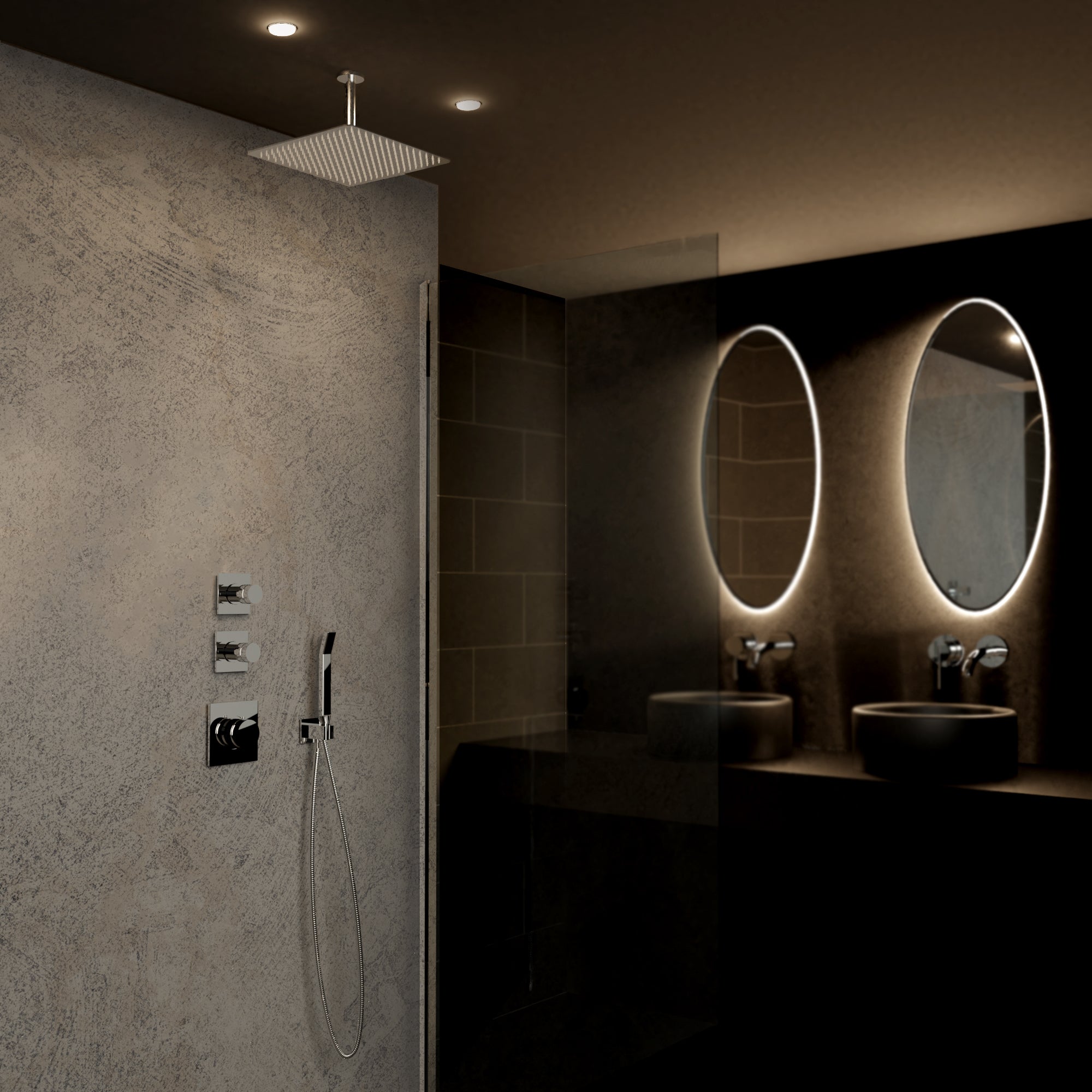 Robinetterie thermostatique encastrée Soho à 2 voies