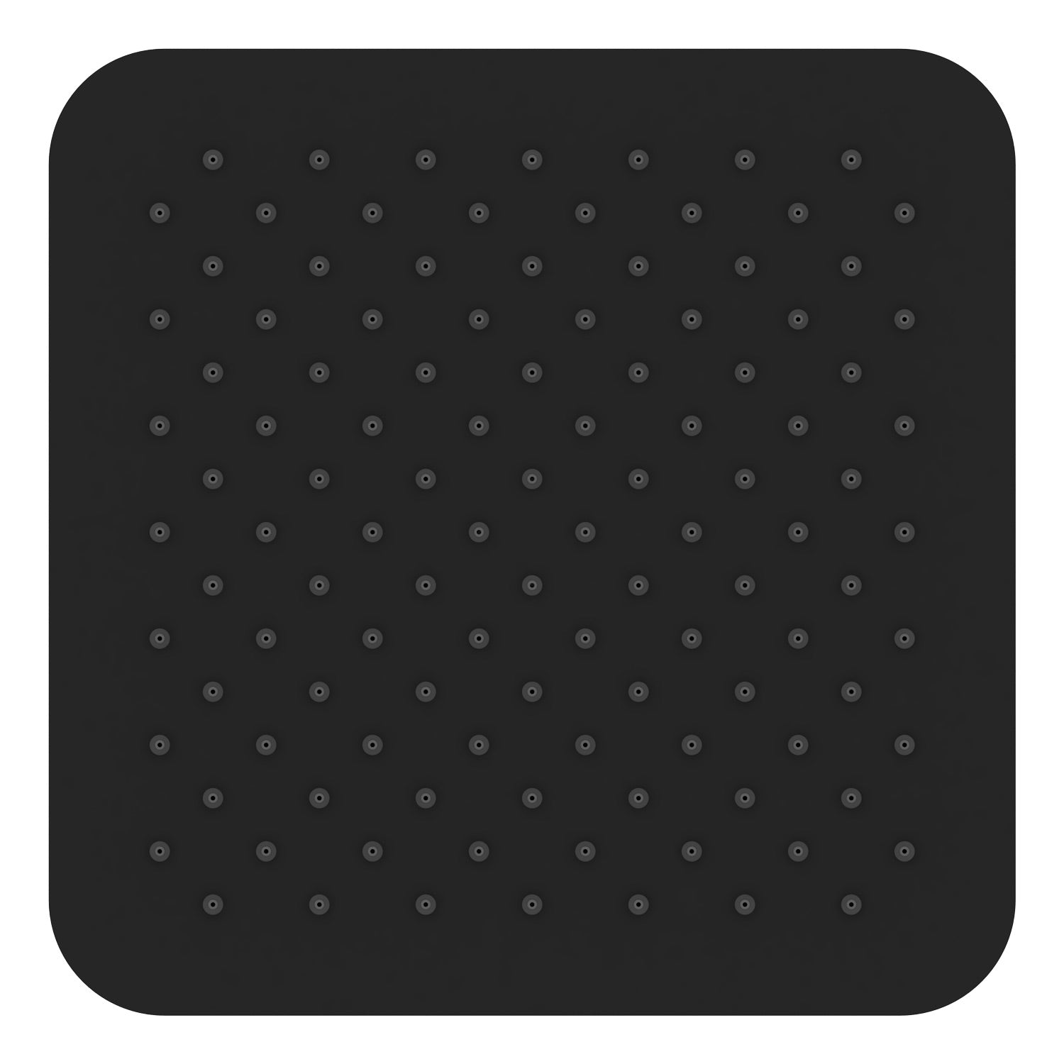 Douchette de pluie Stilform en acier inoxydable 20x20 cm noir mat