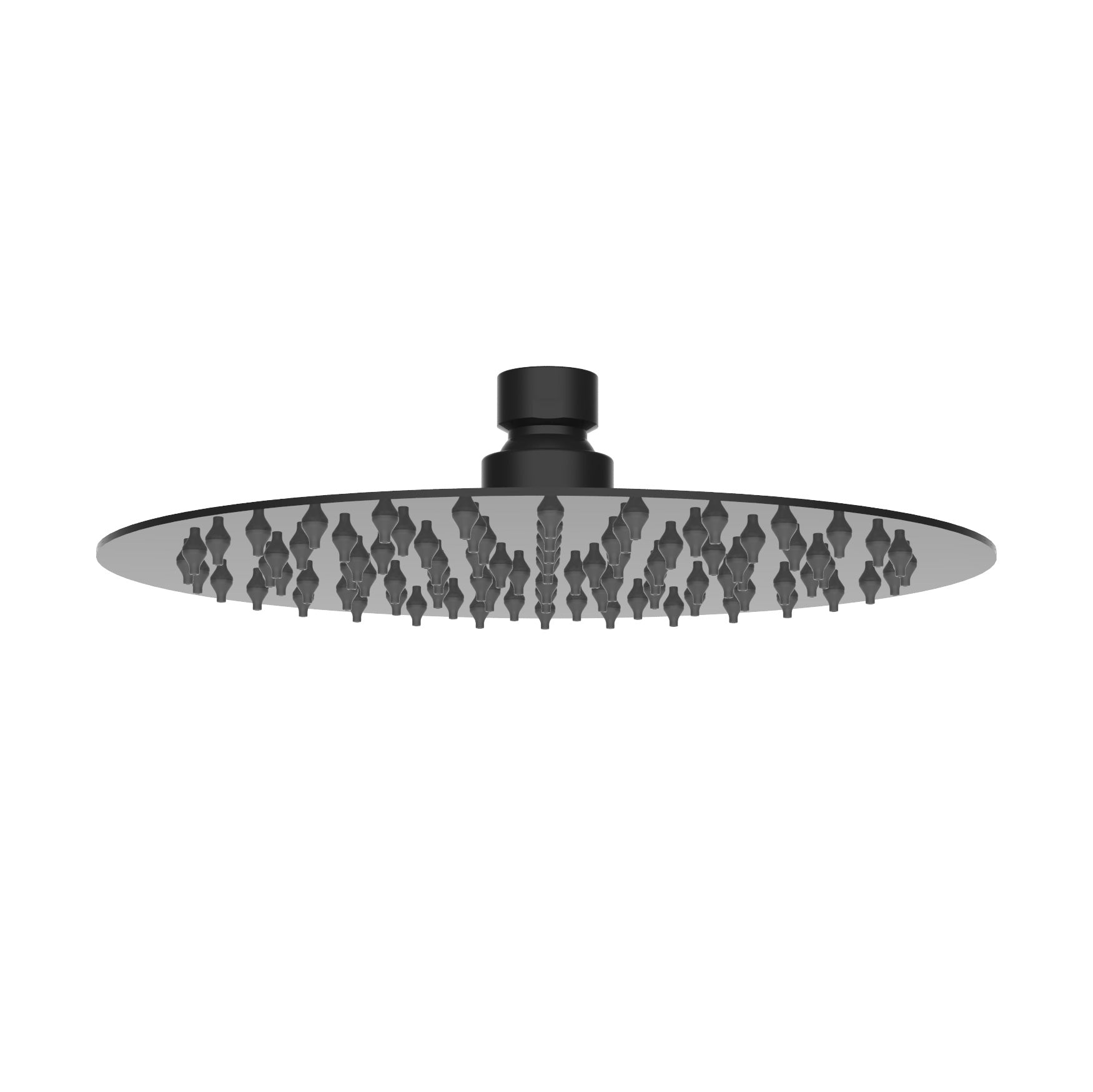 Douchette de pluie ronde Stilform en acier inoxydable 20 cm noir mat