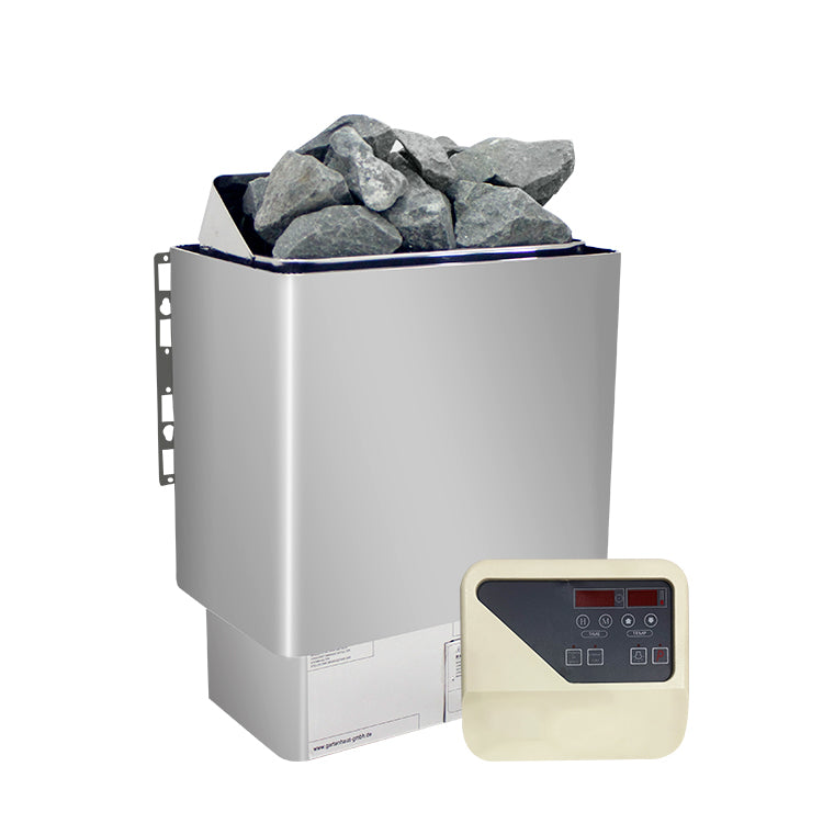 Thermolux 4.5KW/6KW Gunmetal Sauna Stove – Touch/Digital Controller