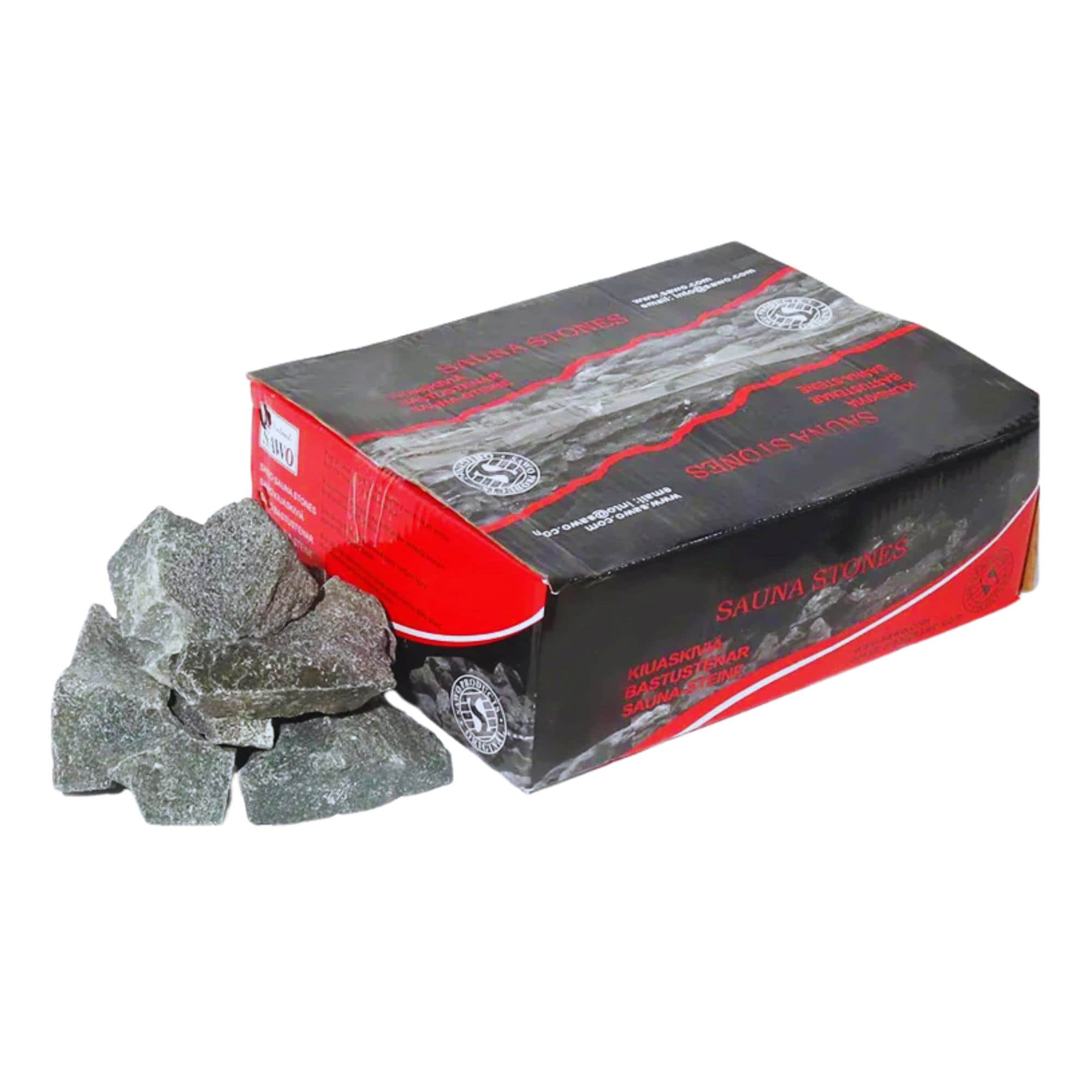 Pierres pour sauna, paquet de 16 kg