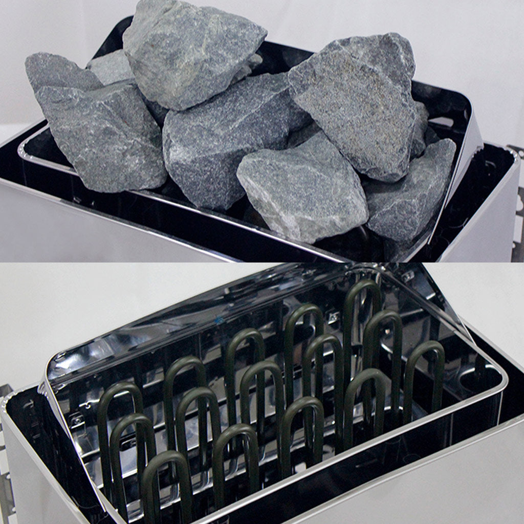 Sauna heater Thermolux 6kW Gunmetal with integrated control