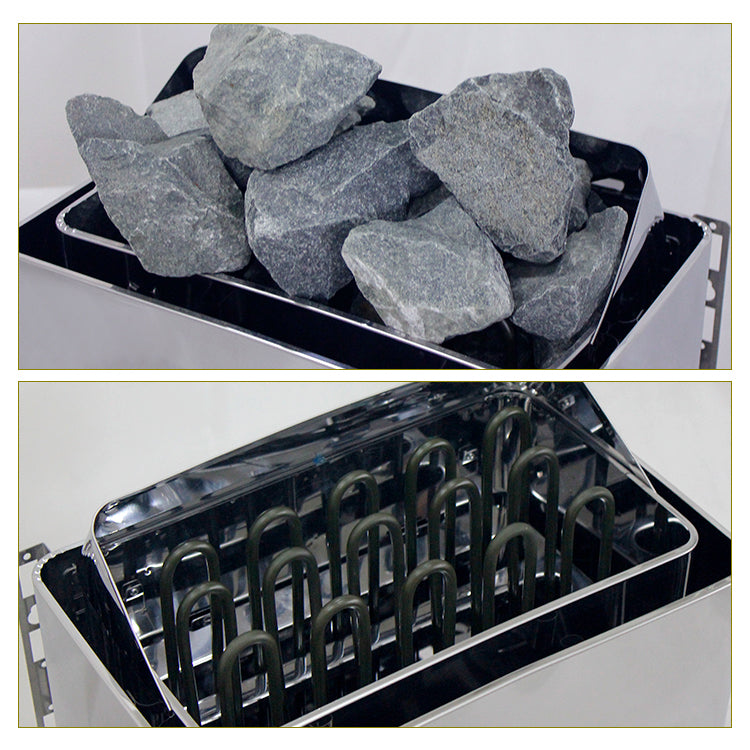 Thermolux 4.5KW/6KW Gunmetal Sauna Stove – Touch/Digital Controller