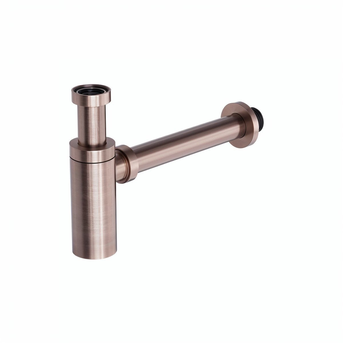 Siphon minimal ICONIC avec clapet anti-odeurs en cuivre brossé
