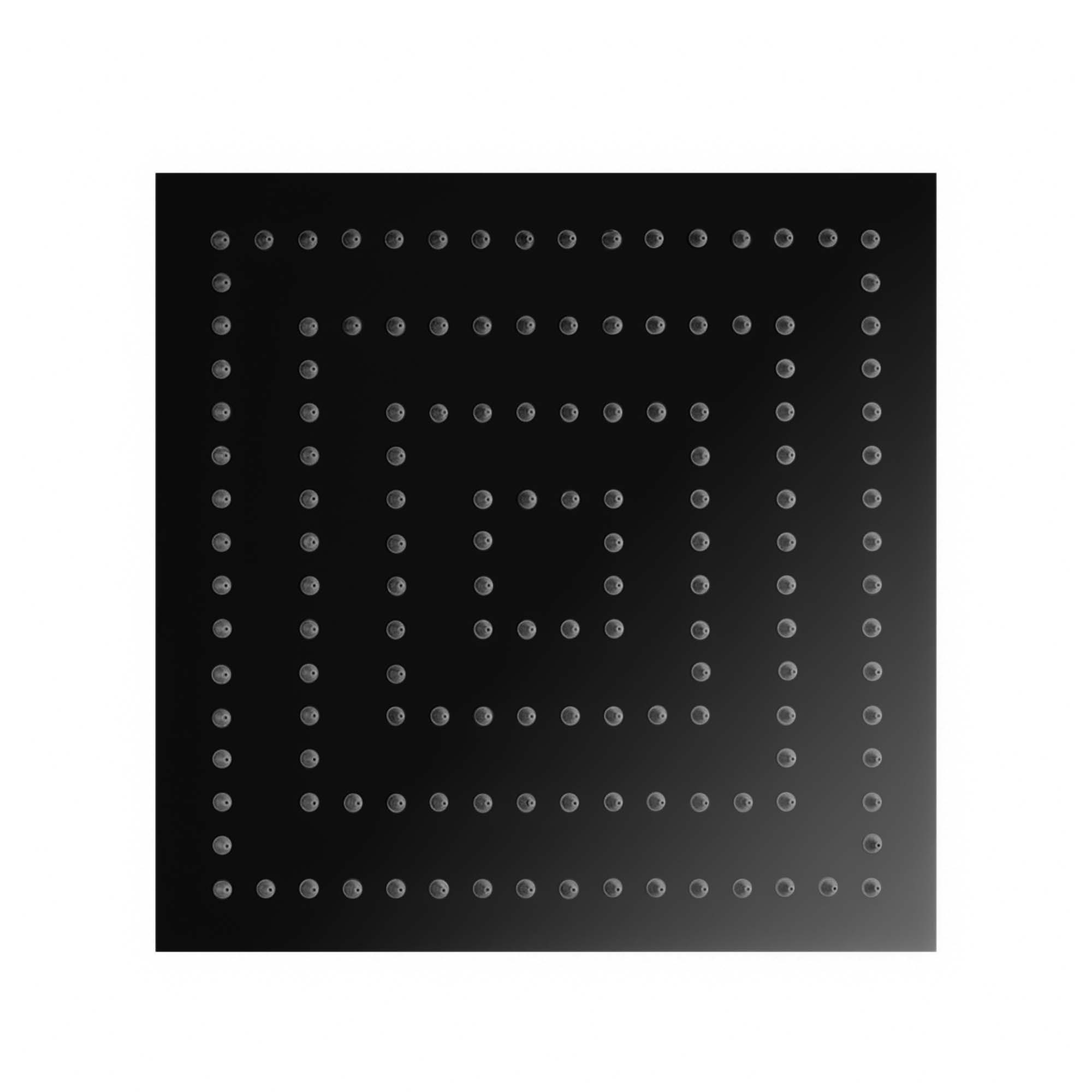 Douchette de luxe Stilform en acier inoxydable 30x30 cm ULTRA PLATE noire mate