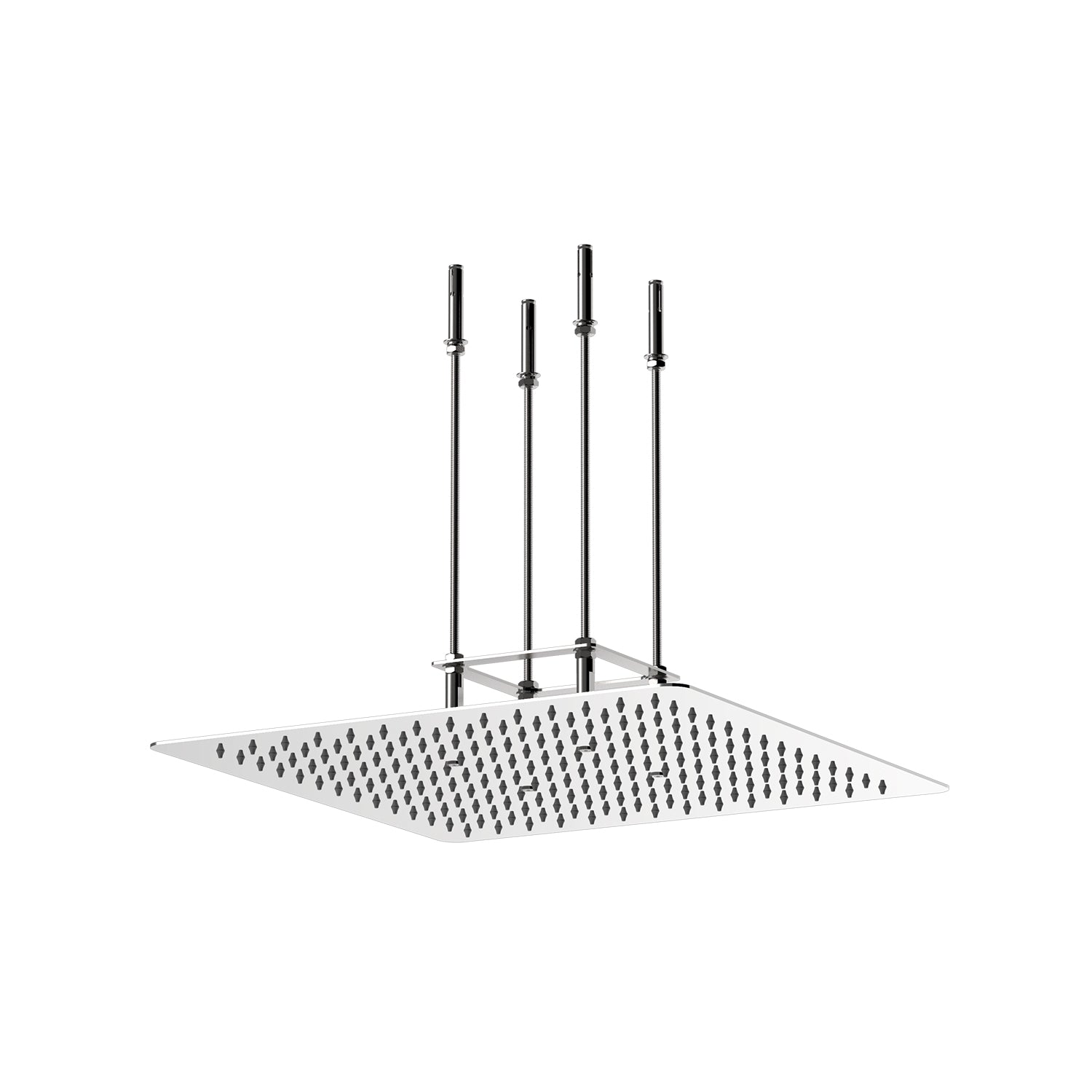 Douche encastrée Stilform design 50x50 en acier inoxydable chromé