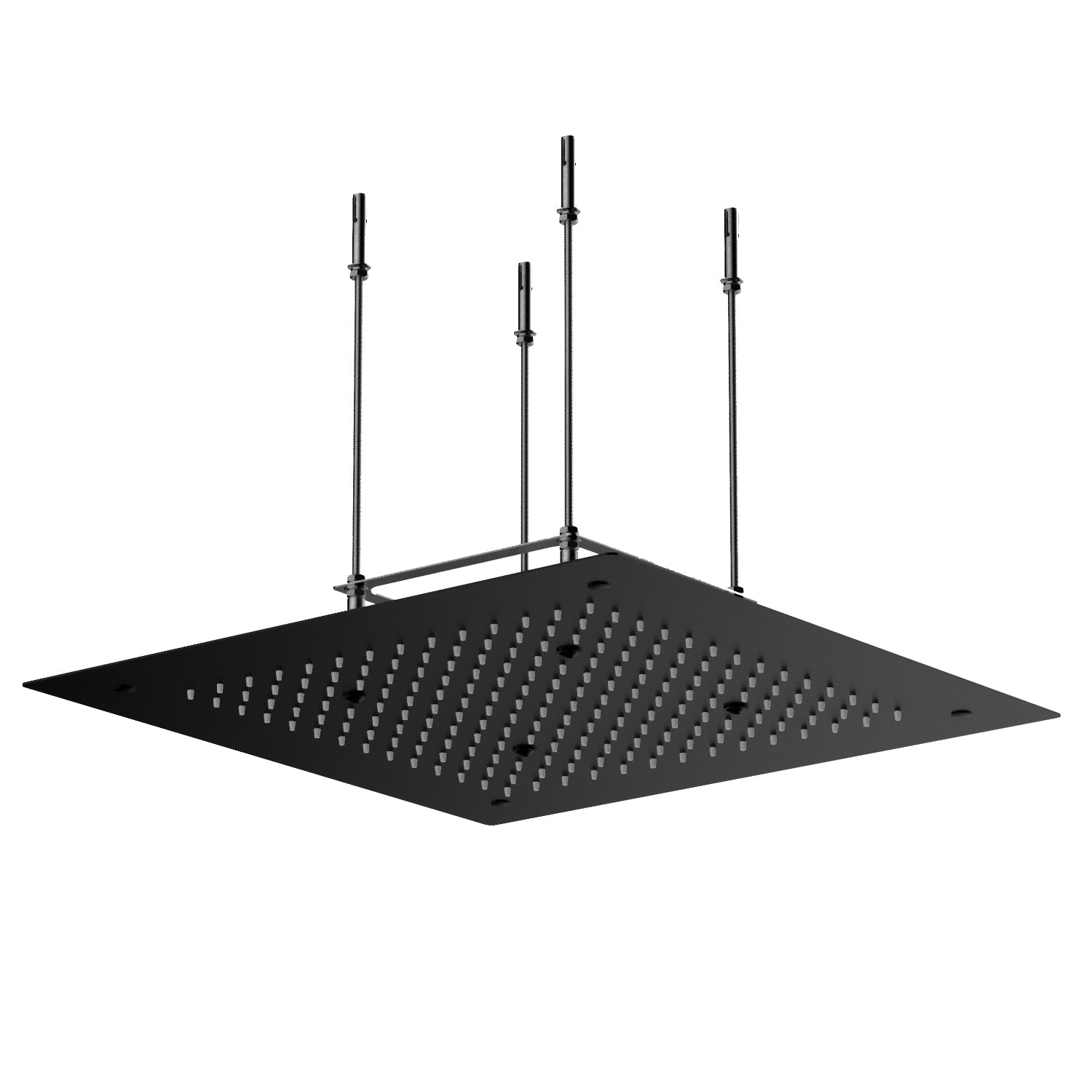 Stilform Design Douche de Pluie Encastrée 50x50 en Acier Inoxydable Noir Mat