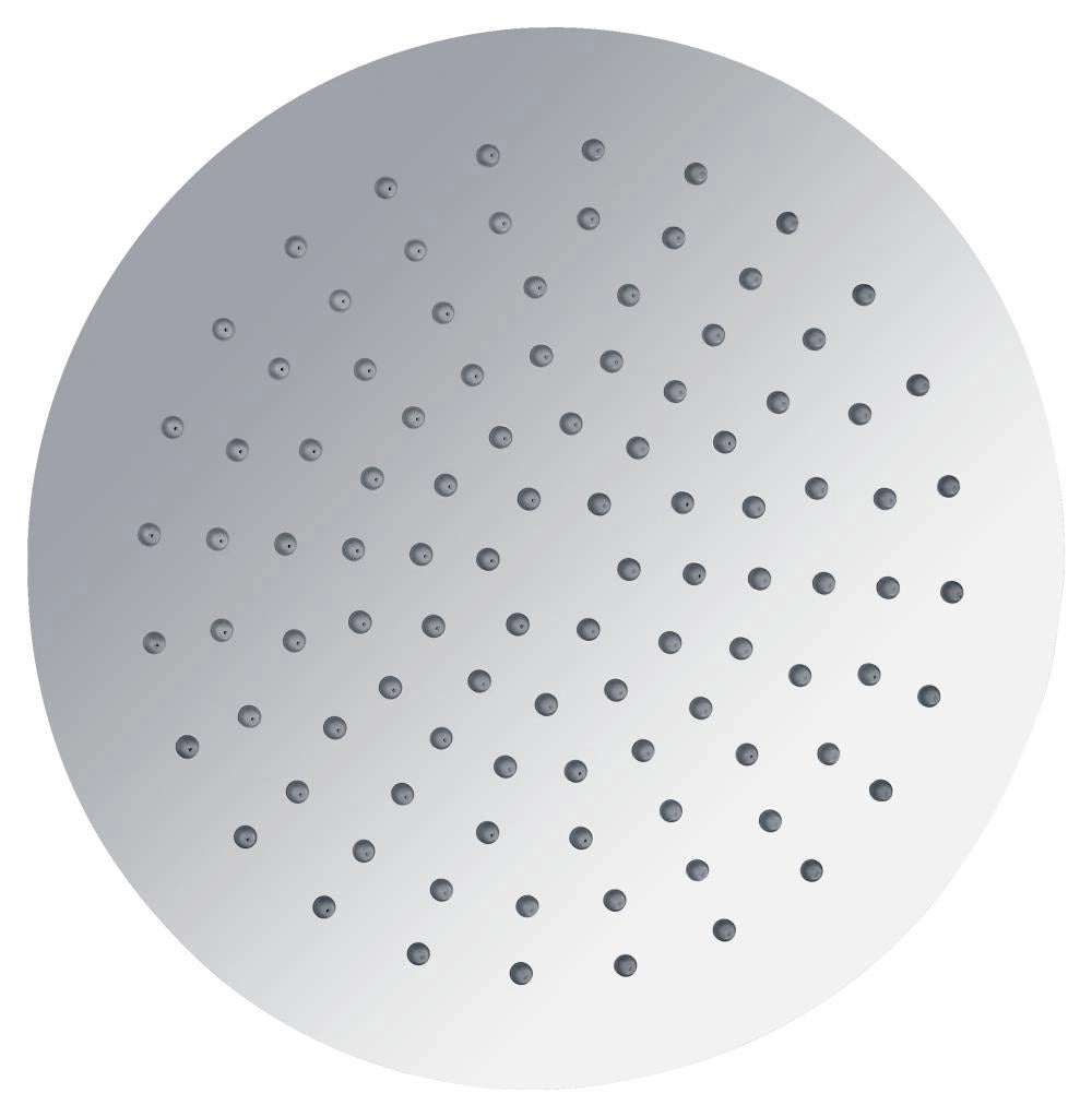 Douche de pluie ronde en acier inoxydable haut de gamme 40 cm, construction massive