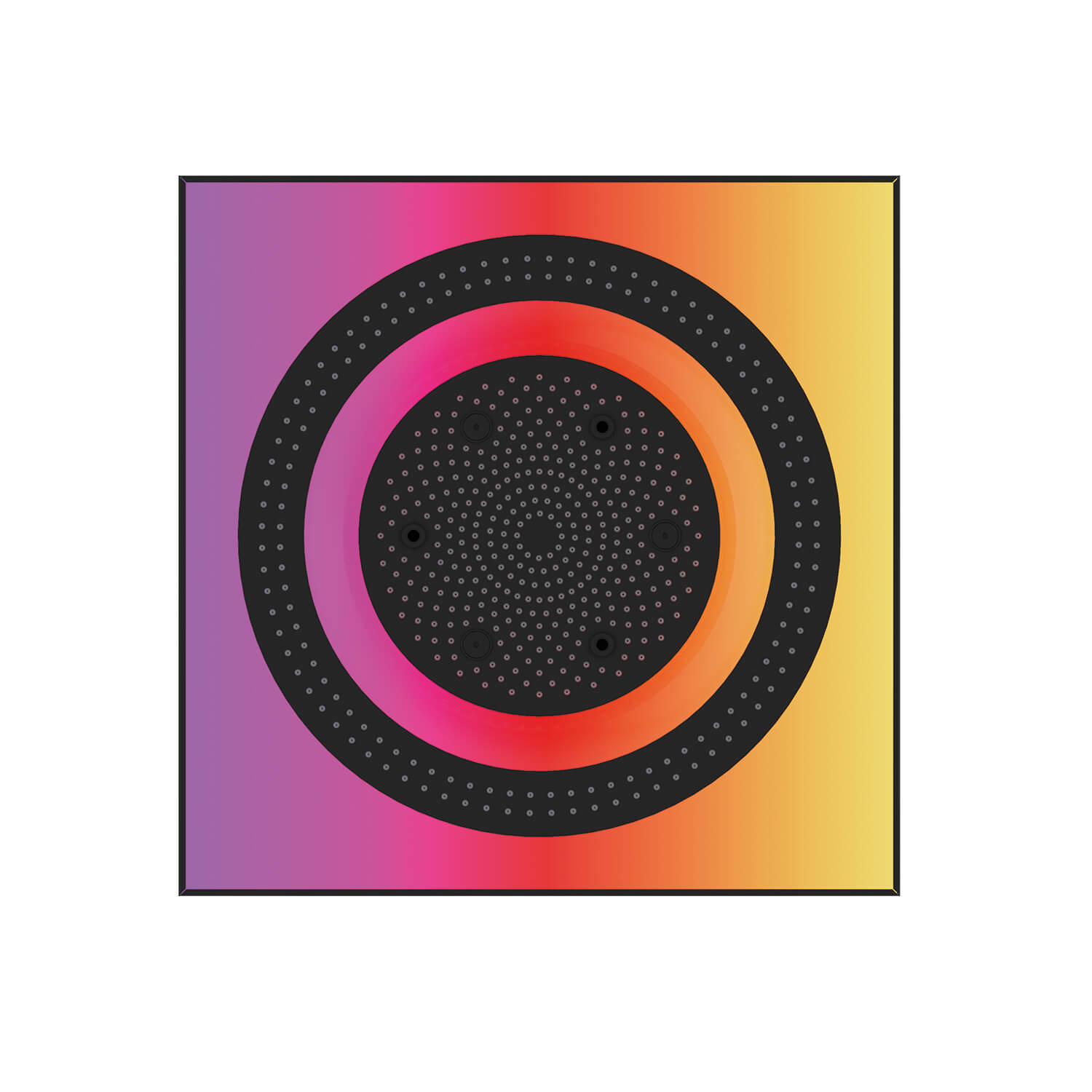 Park 2.0 Ducha tipo lluvia inteligente 60x60 LED de espectro completo