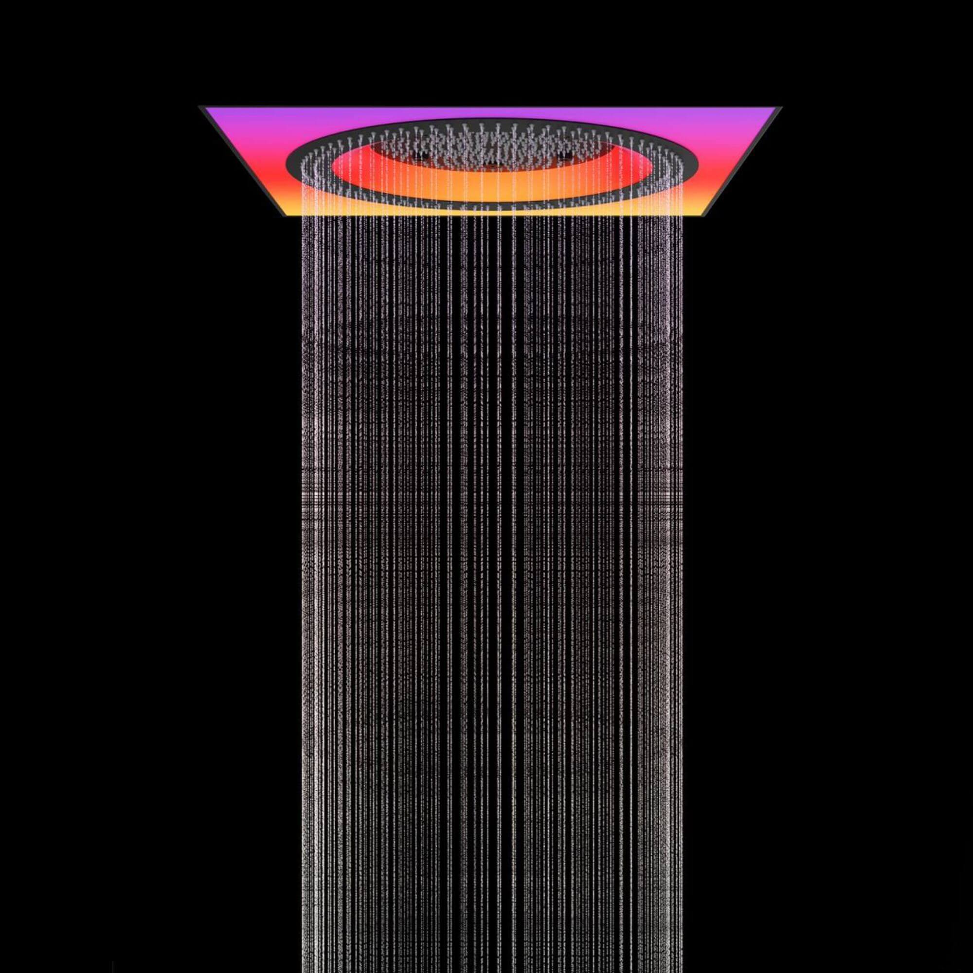 Douche à effet pluie intelligente Park 2.0 60x60 LED spectre complet