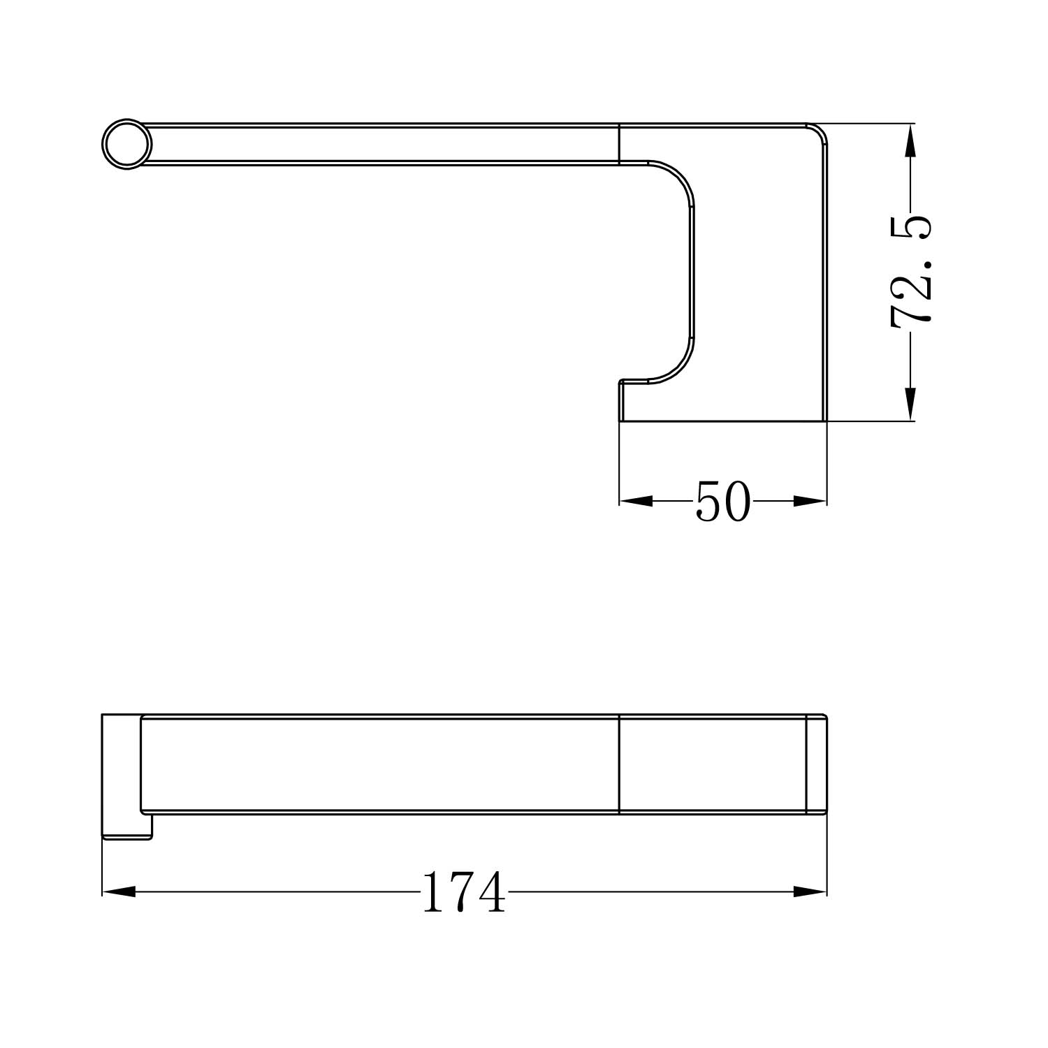 Toilettenpapierhalter Soho Serie Chrome