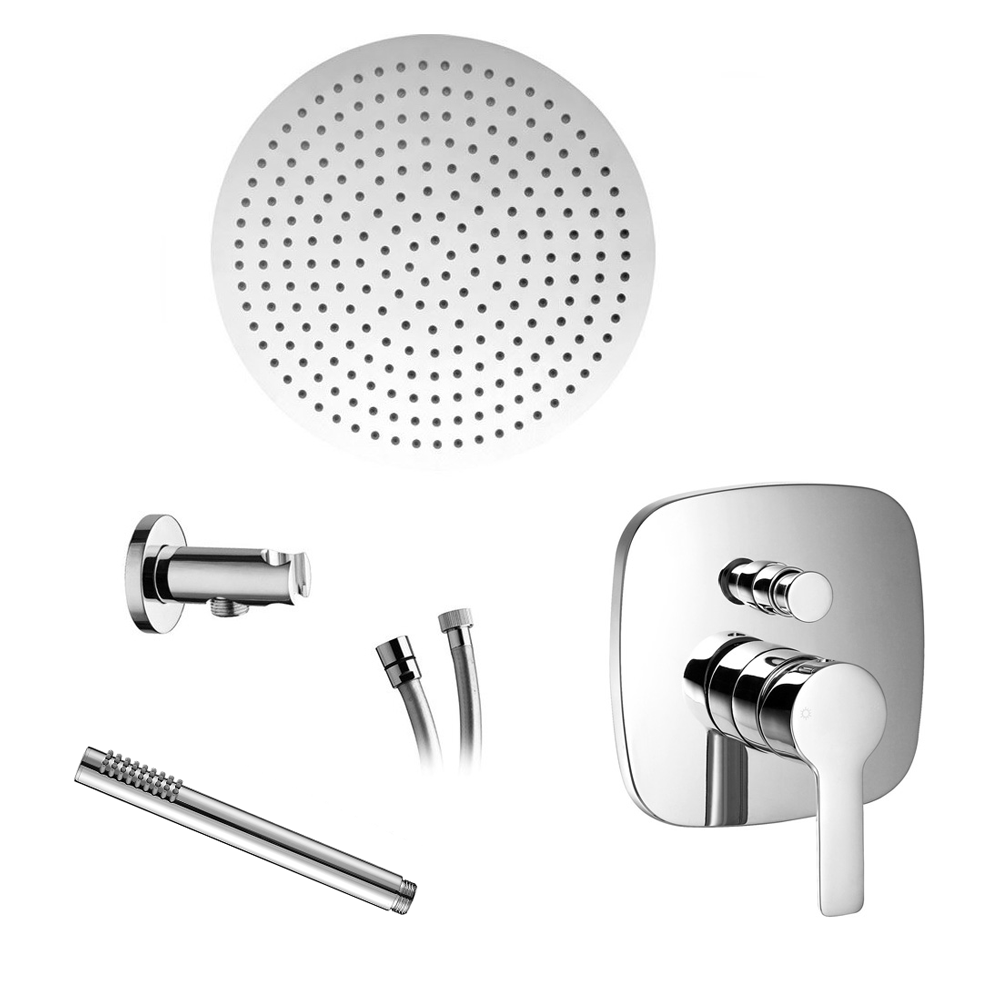Ensemble complet de douche pluie Highline rond