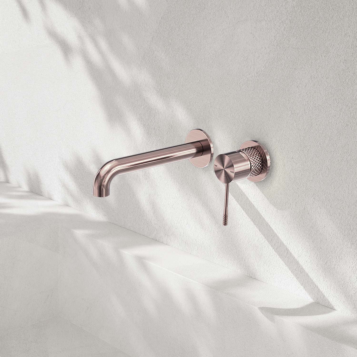 Rubinetto lavabo incasso ICONIC monocomando con corpo incasso incluso in rame spazzolato
