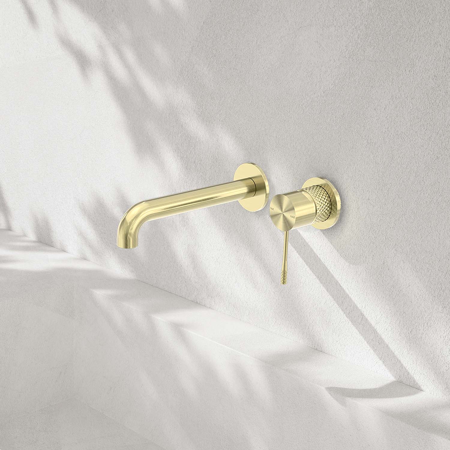 Mitigeur lavabo encastré ICONIC monocommande incluant corps principal en laiton brossé