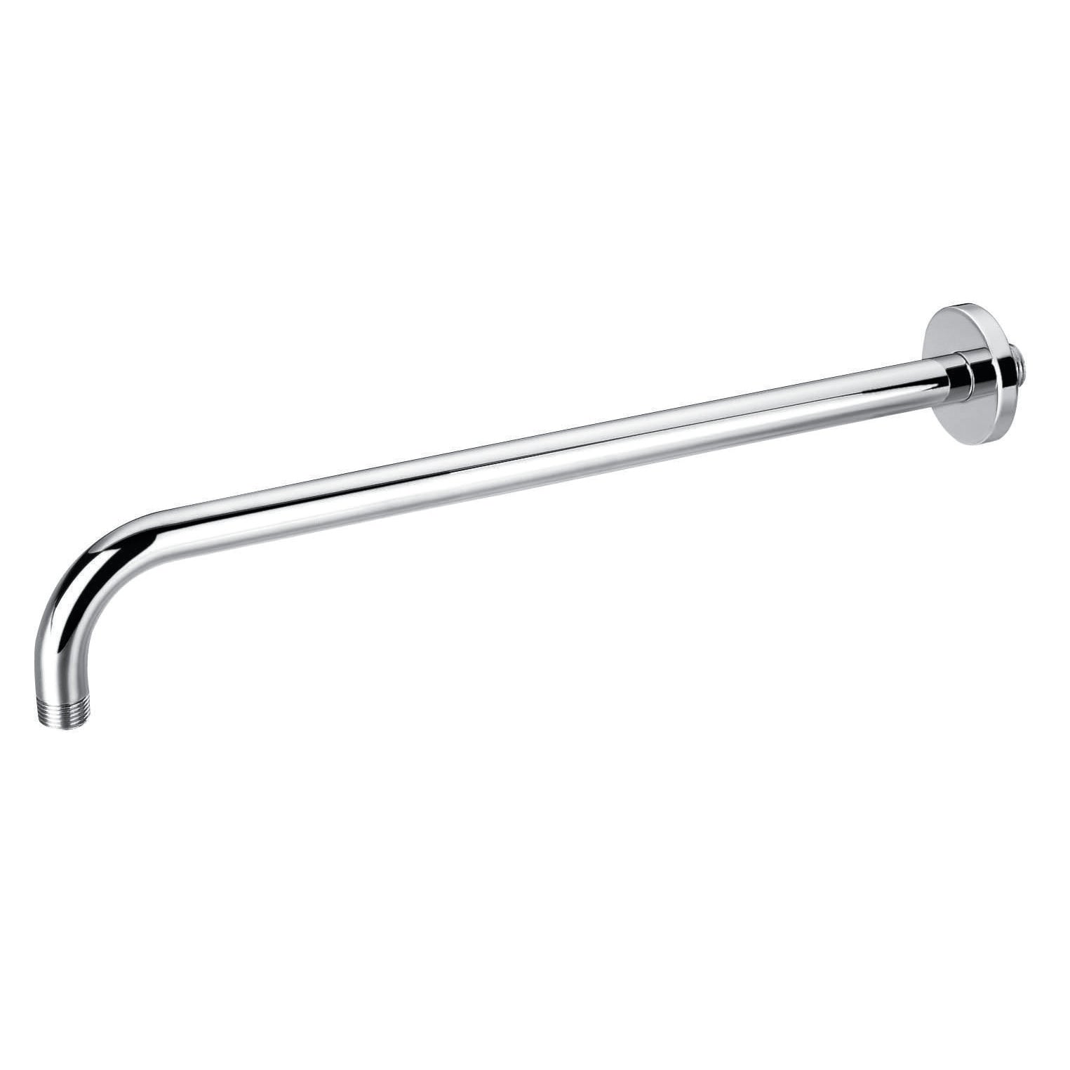 Support mural pour pomme de douche en laiton massif chromé, rond