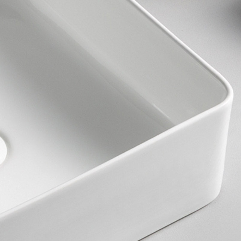Lavabo in ceramica Soho Bianco Brillante 36 x 36 cm