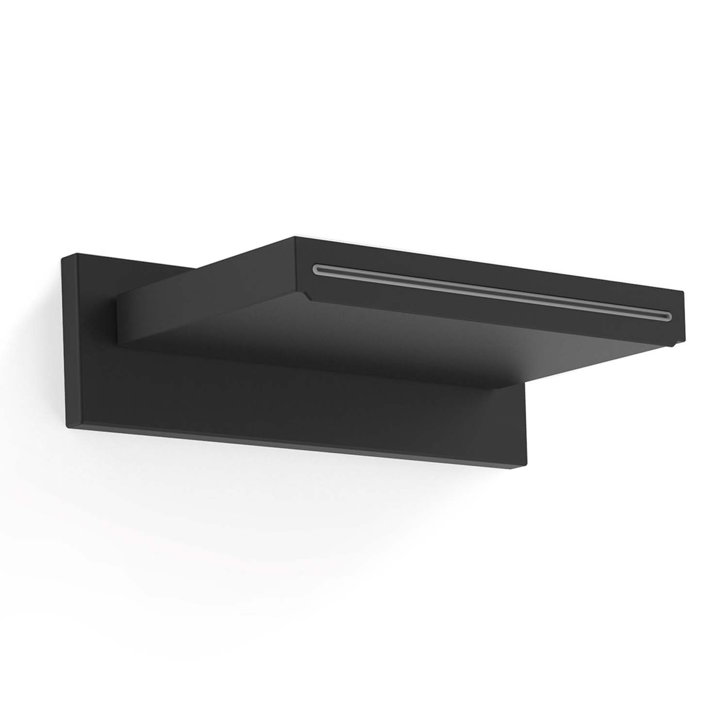 Douchette cascade effet "waterfall" noir mat