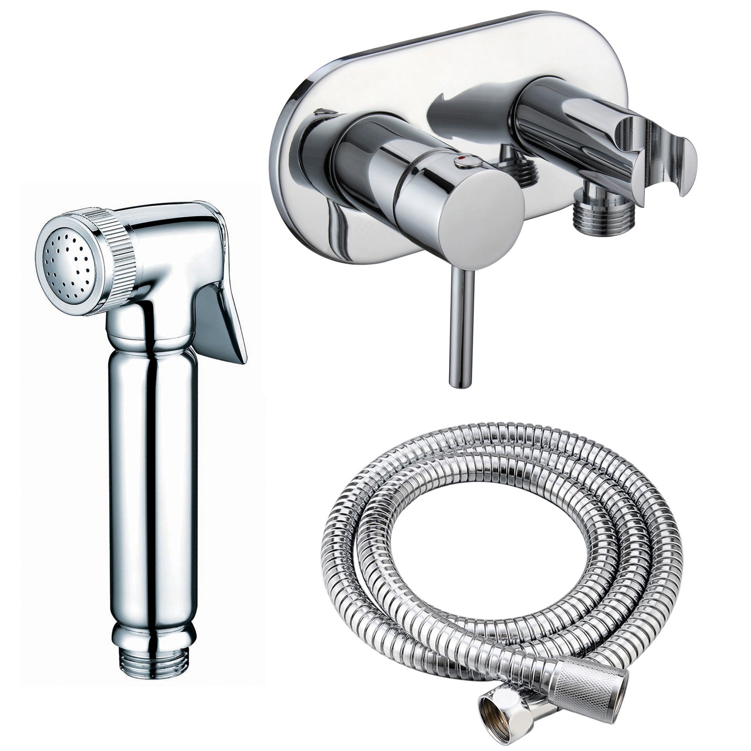 Design WC/Bidet Handbrause Unterputz Komplettset mit Mischer