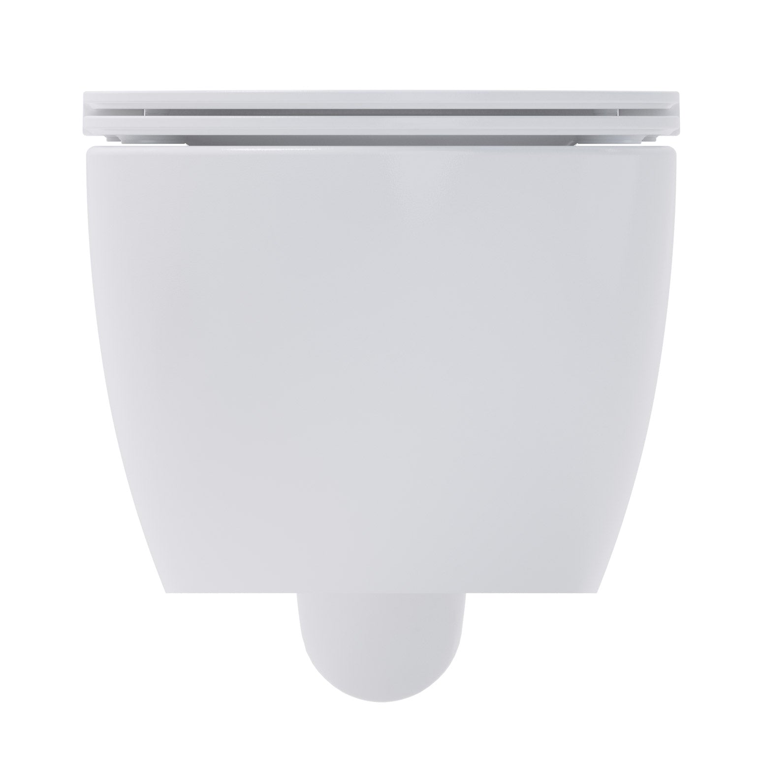 WC suspendu mural Whirlflush Soho 3.0 sans rebord de rinçage, chasse Tornado, blanc brillant avec abattant WC Super Slim