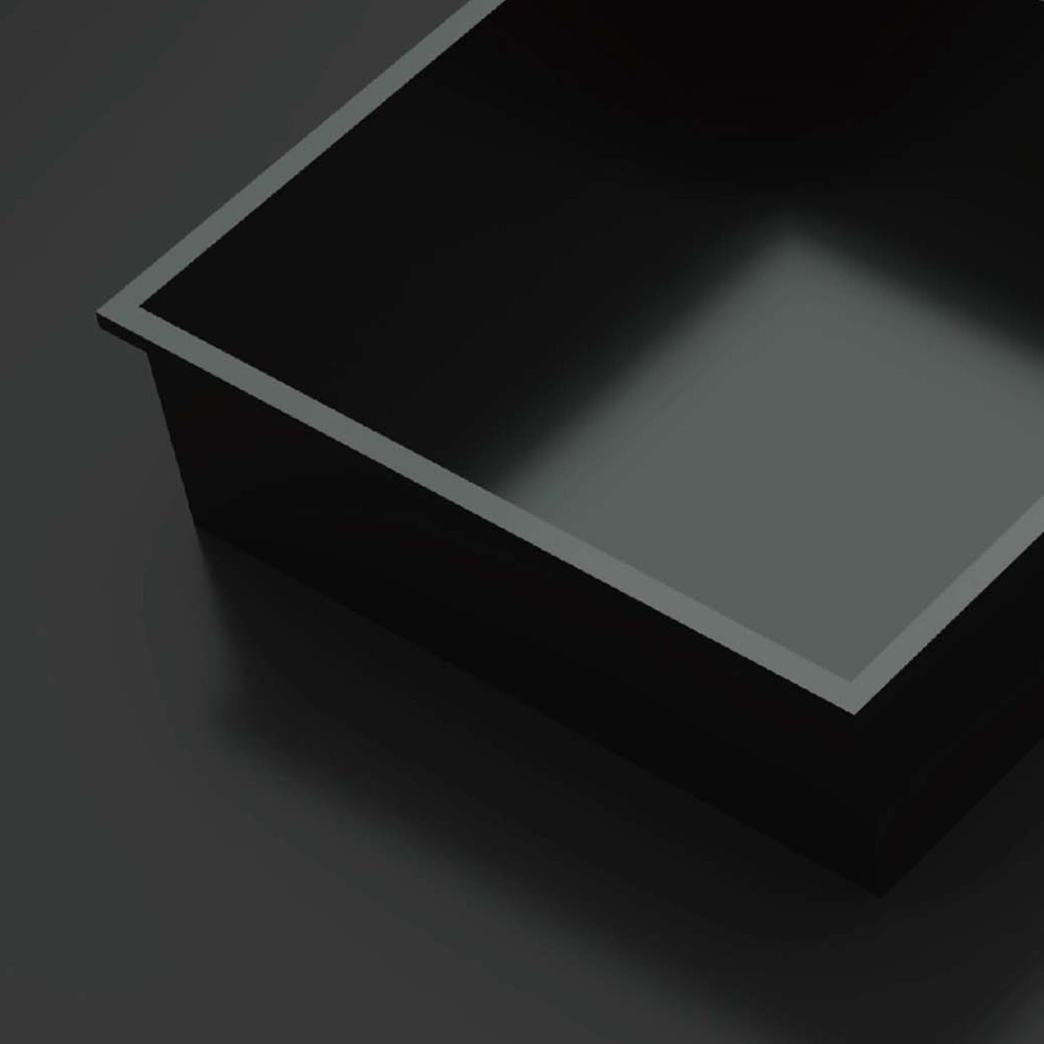 Niche murale en acier inoxydable minimaliste, finition noire mate, 30x30 cm, 60x30 cm