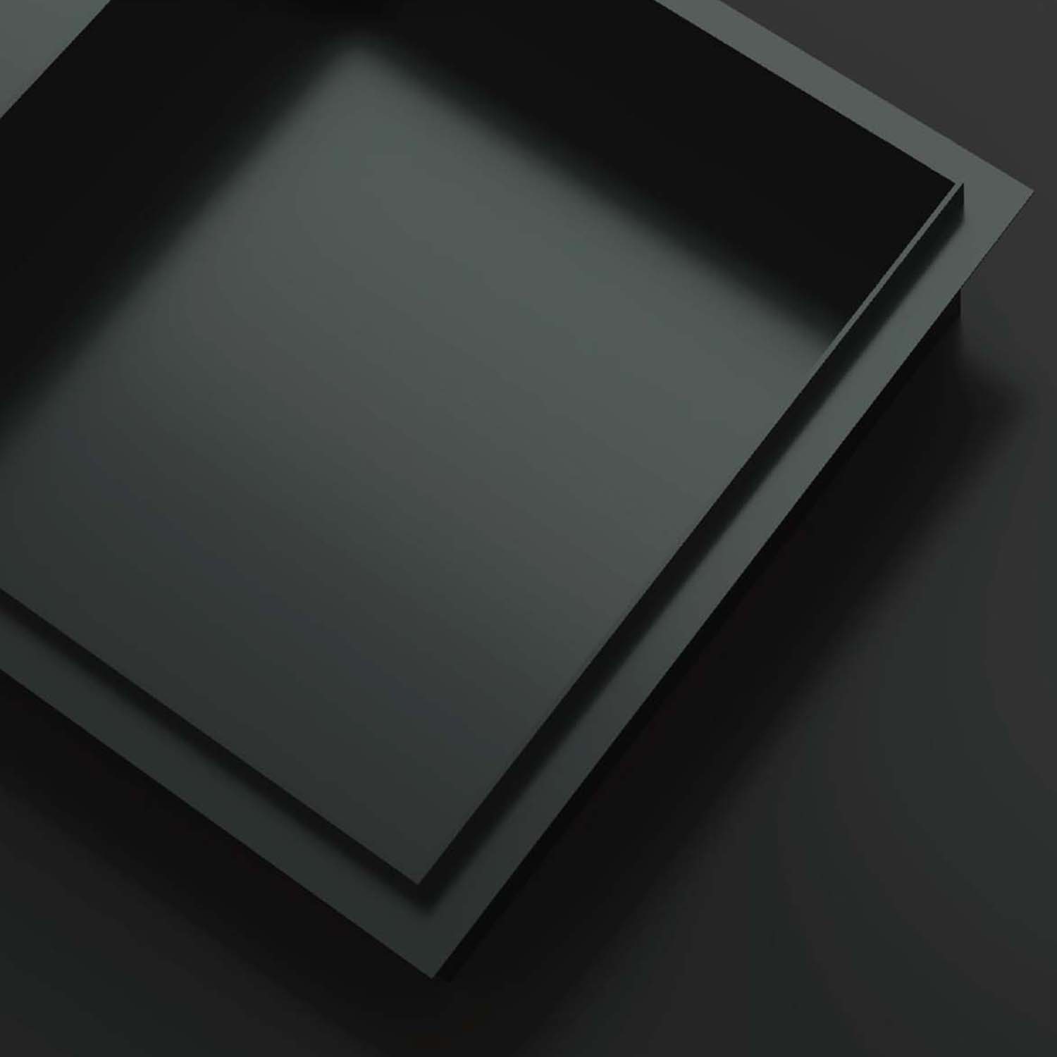 Niche murale Stilform 60x30 sans cadre acier inoxydable noir mat