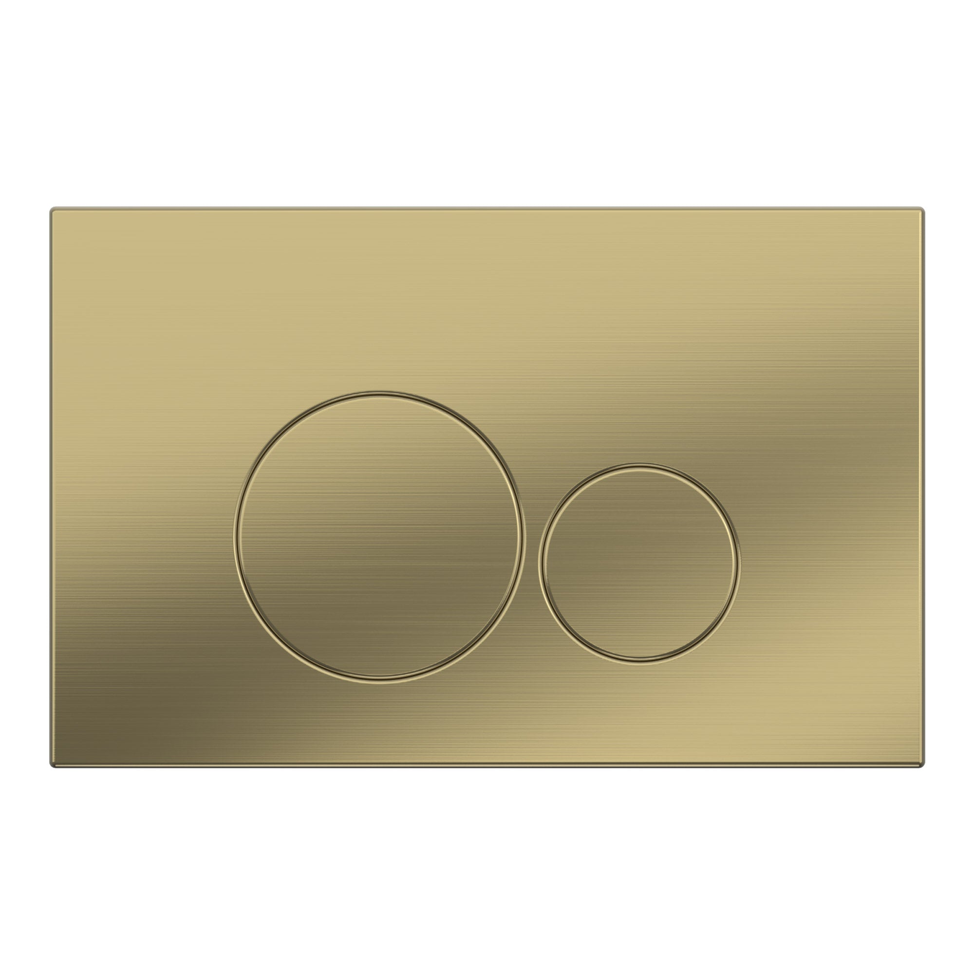 Push Plate Stainless Steel Brushed Gold Compatible with Geberit Duofix Sigma / DELTA 2 Dual Flush