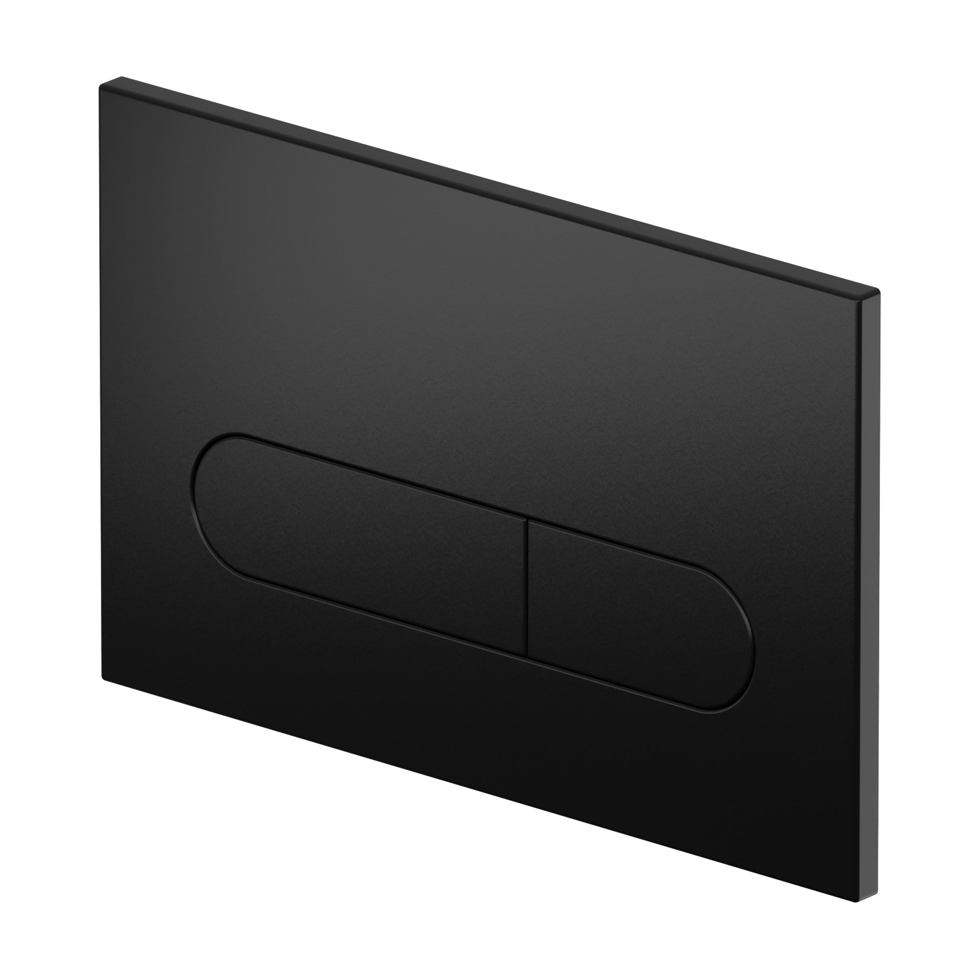 Drückerplatte Schwarz Matt ABS Kompatibel zu Geberit Duofix Sigma / DELTA 2 Mengenspülung