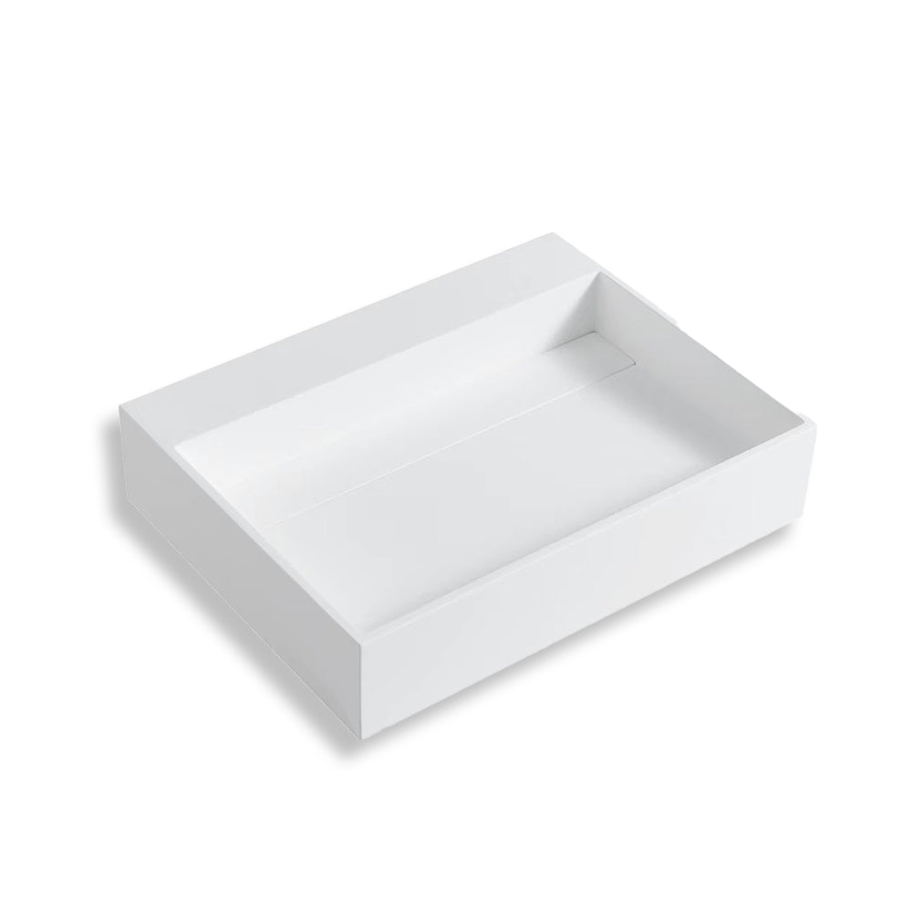 Stilform Wandwaschbecken 60×46×13 cm | aus Mineralguss | Weiß matt