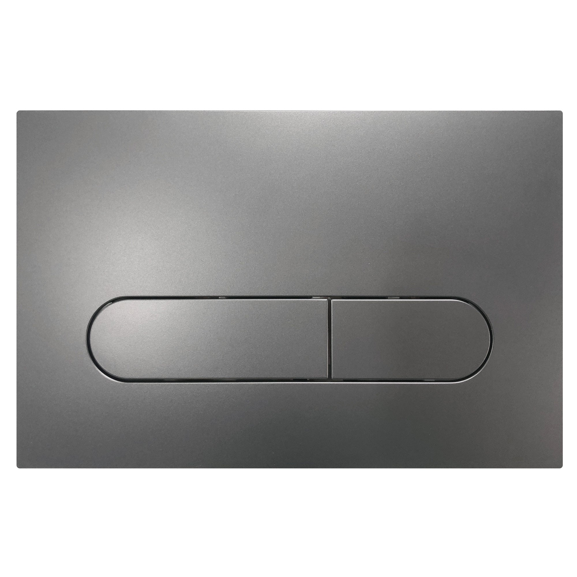 Drückerplatte Gunmetal ABS Kompatibel zu Geberit Duofix Sigma / DELTA 2 Mengenspülung