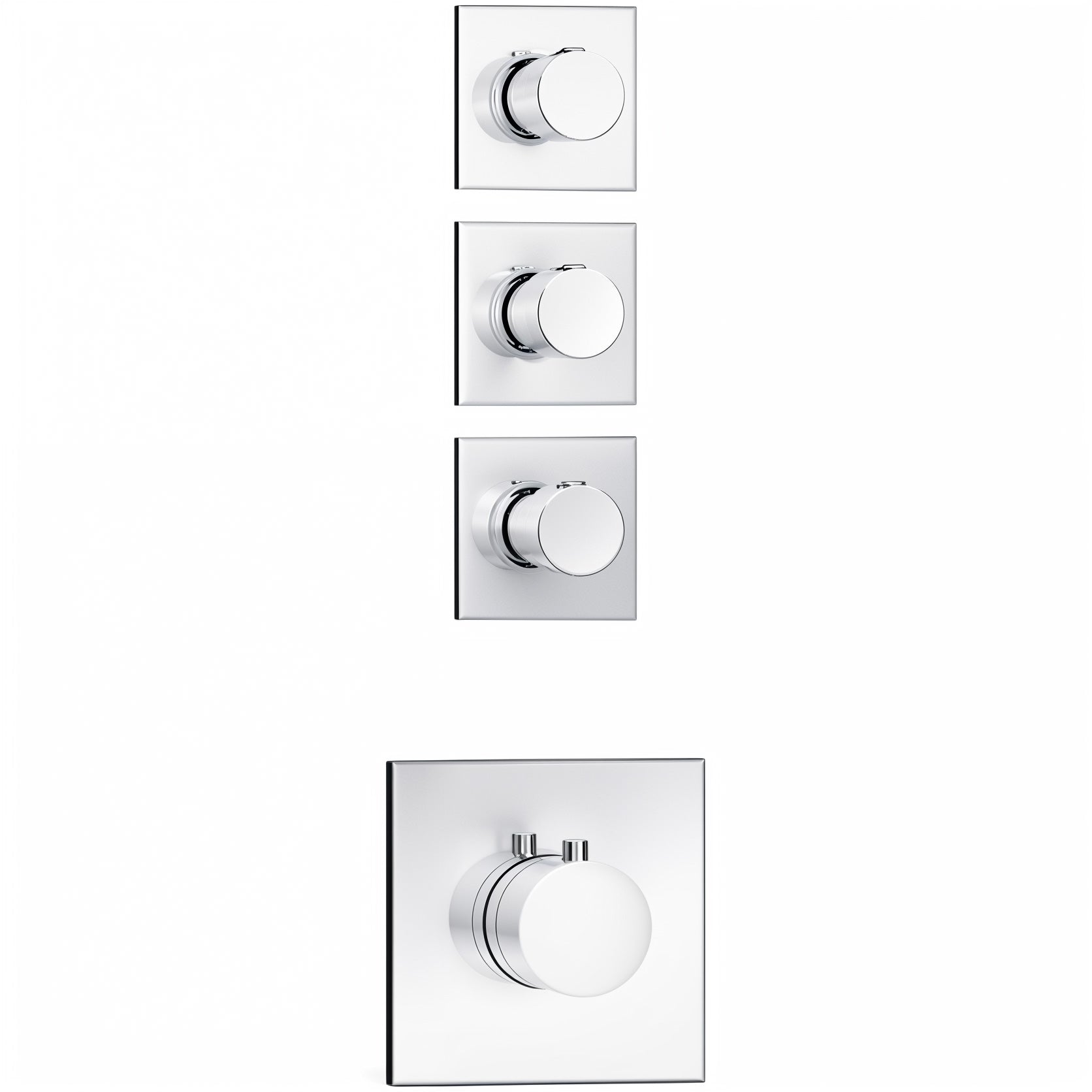 Soho 3 Wege Unterputz Thermostat Armatur