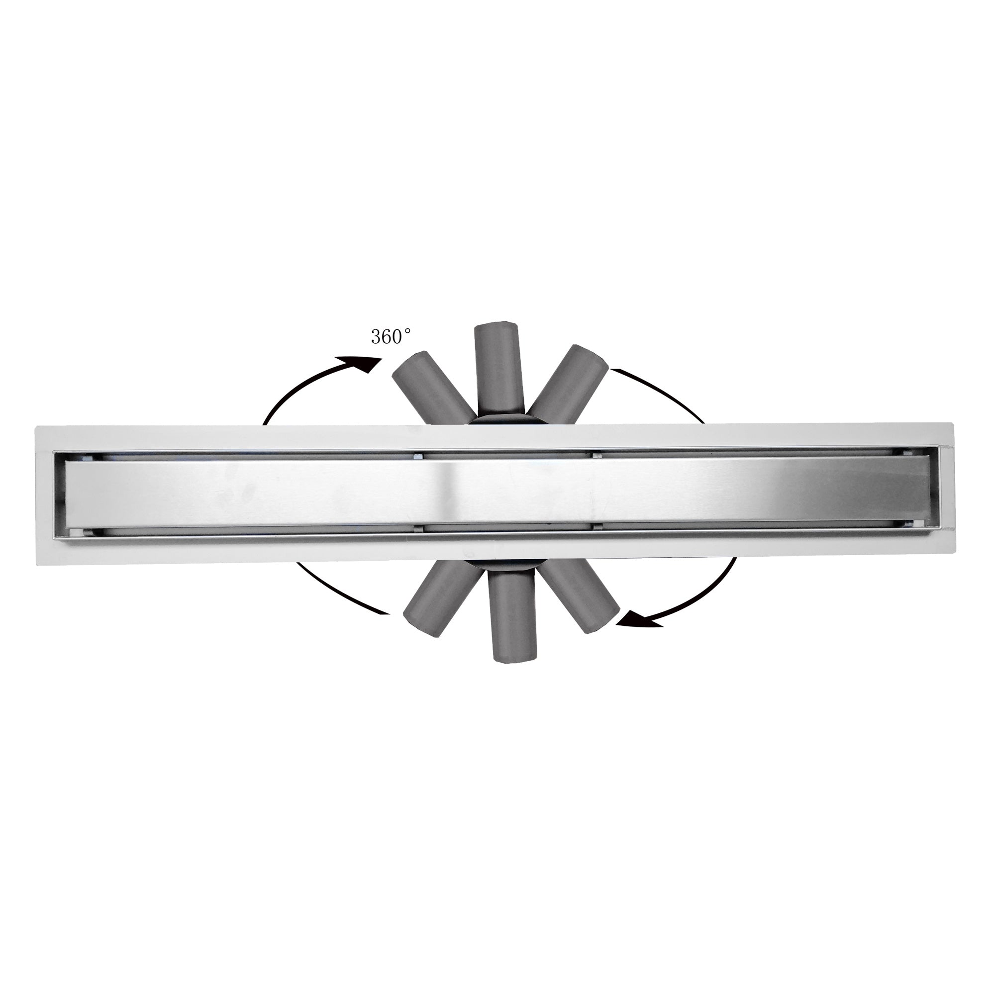 Profi Duschrinne FLEX Befliesbar 2 in 1 60–120 cm Edelstahl SU 316
