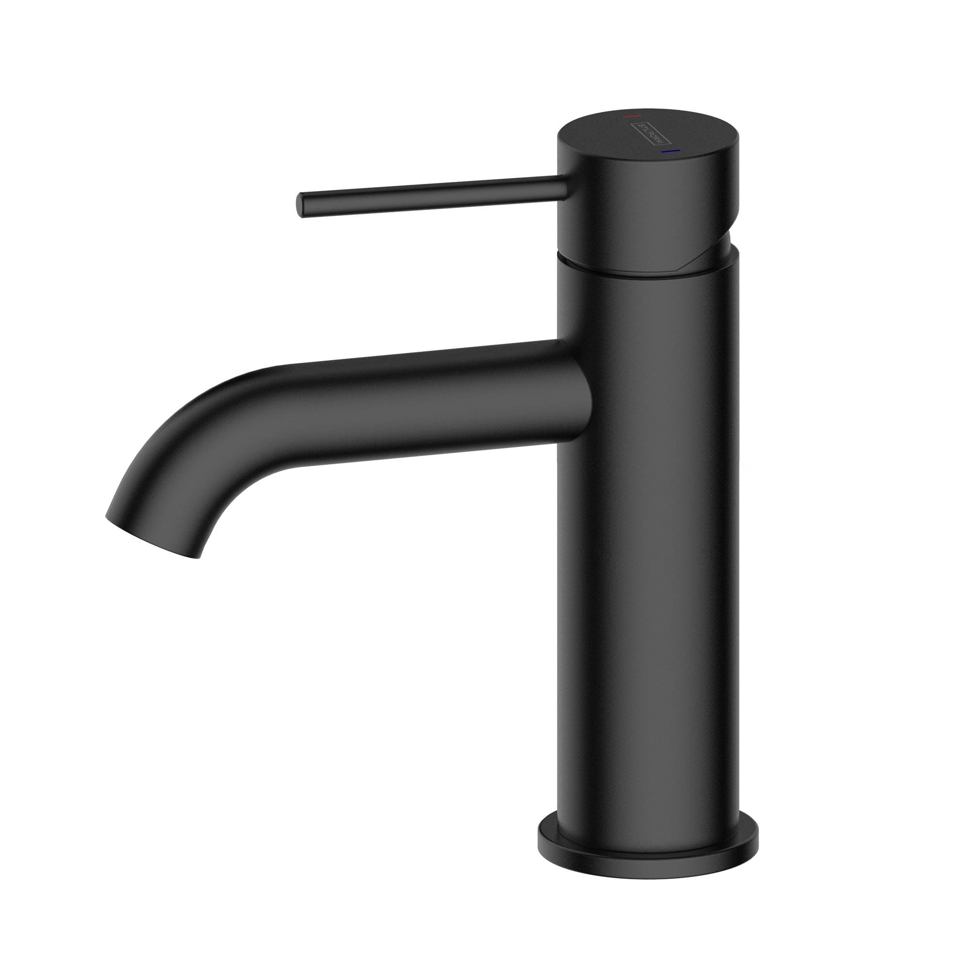 Mitigeur lavabo moderne Stilform série Park en noir mat