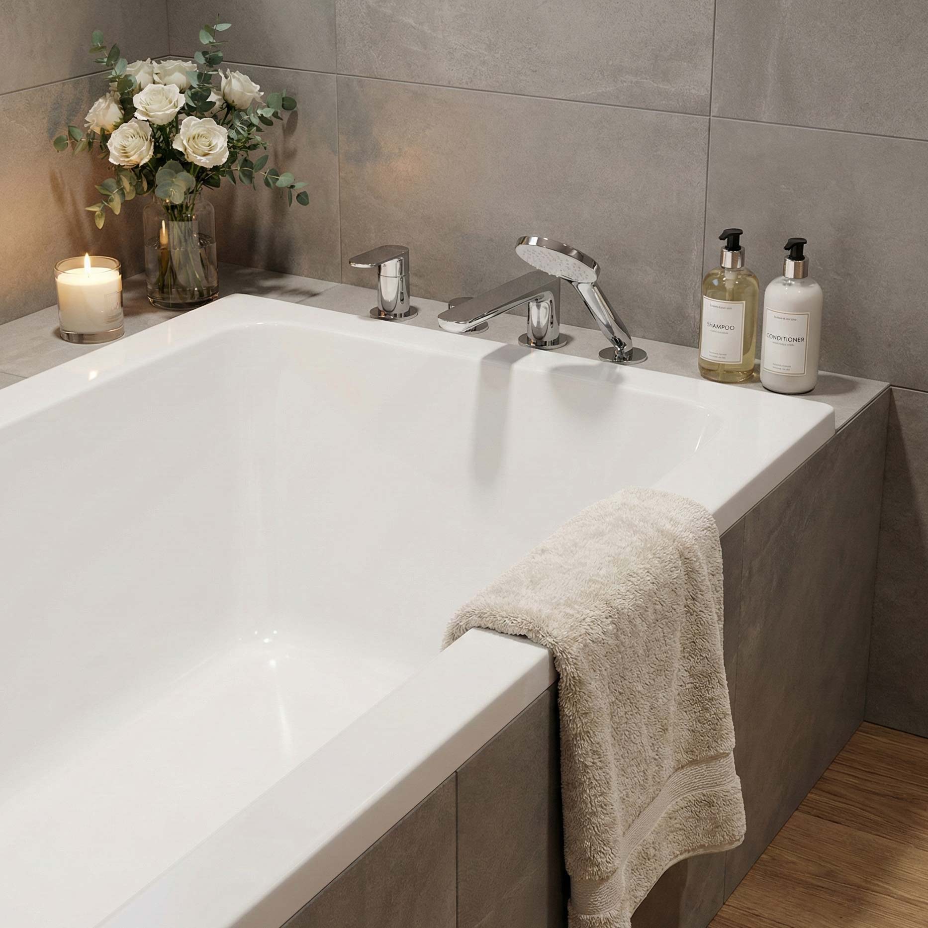 Stilform Mitigeur bord de baignoire 4 trous Soho chrome ou noir mat