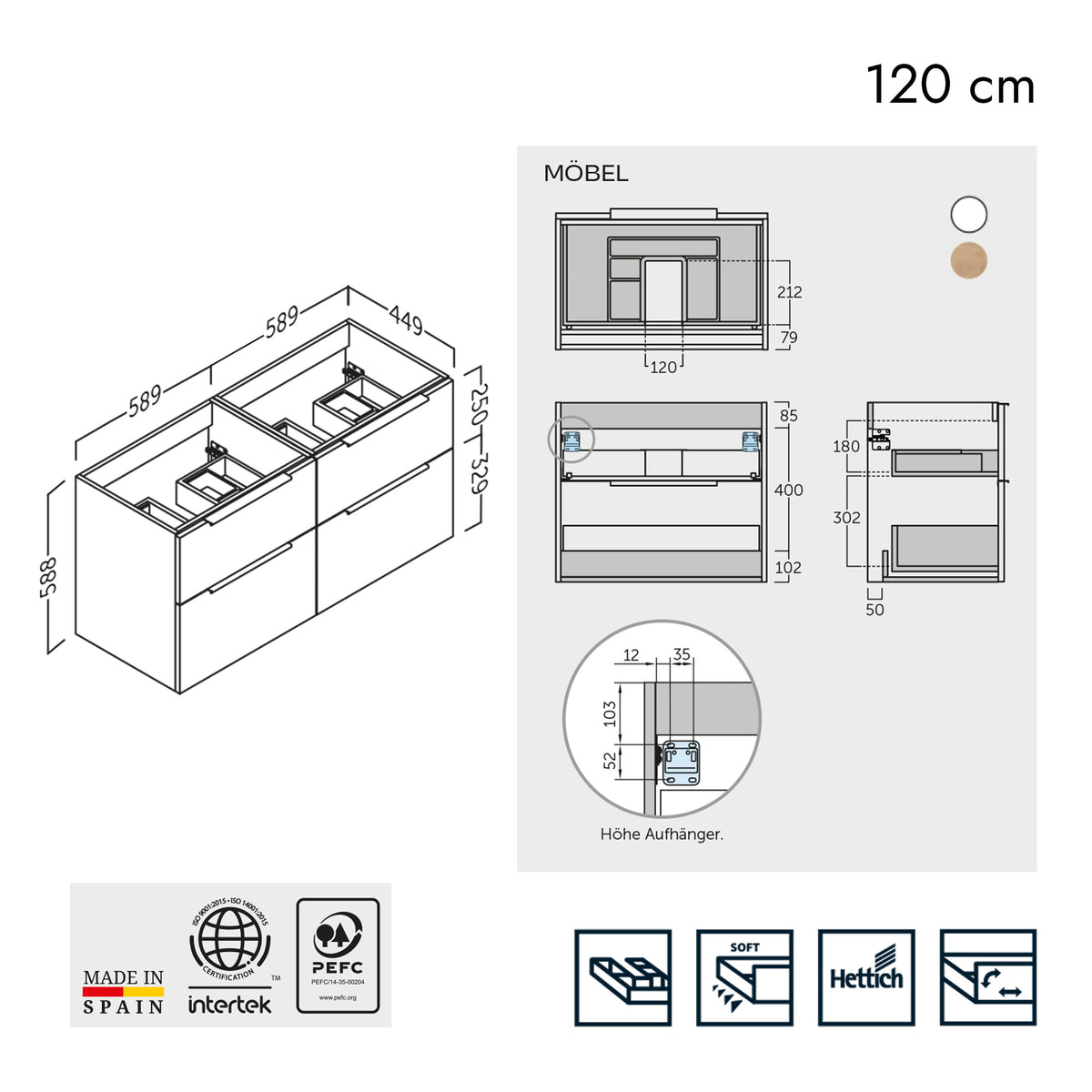 SET doppio lavabo Galaxy