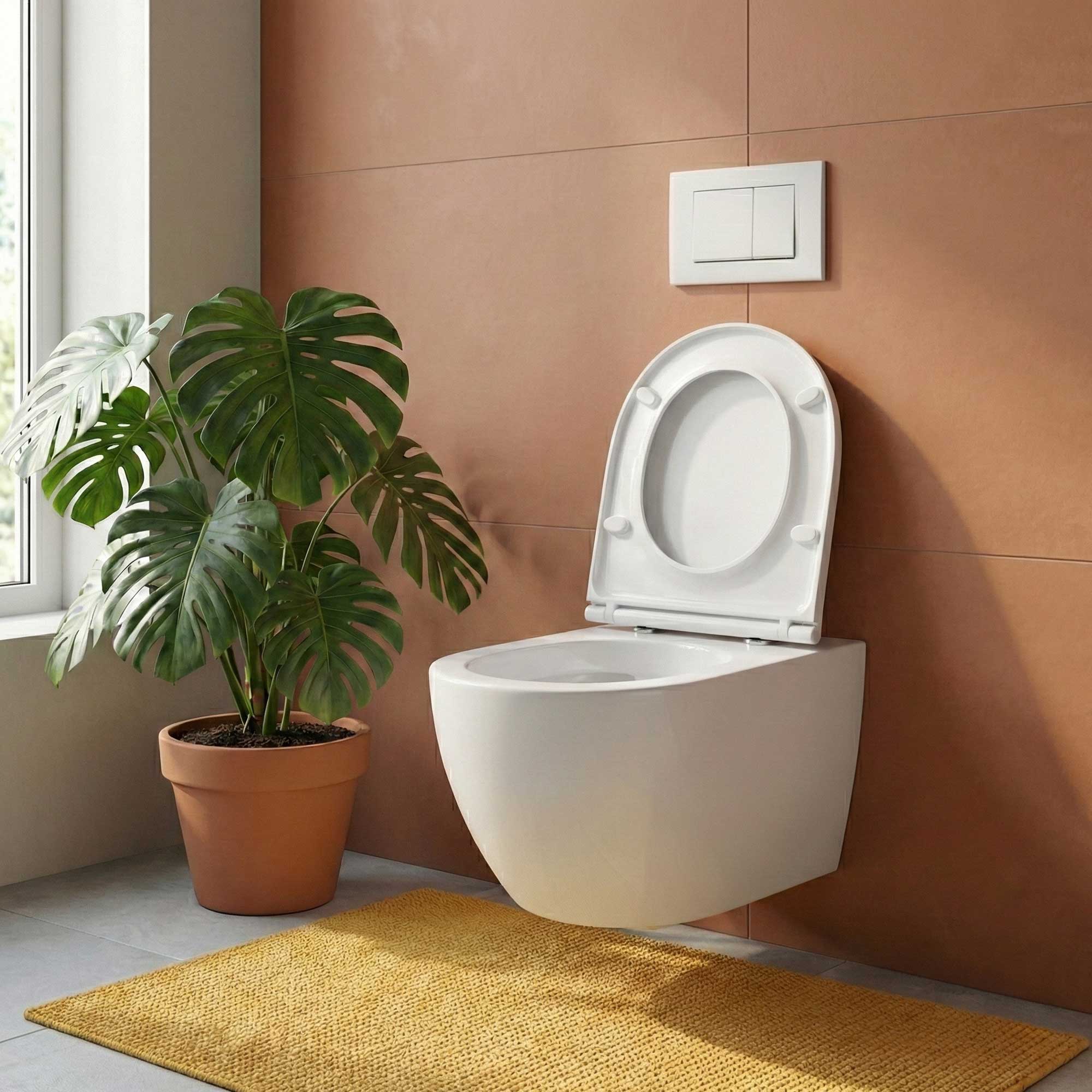 Drückerplatte Weiß Glänzend Kompatibel zu Geberit Duofix Sigma (UP 320) 2 Mengenspülung