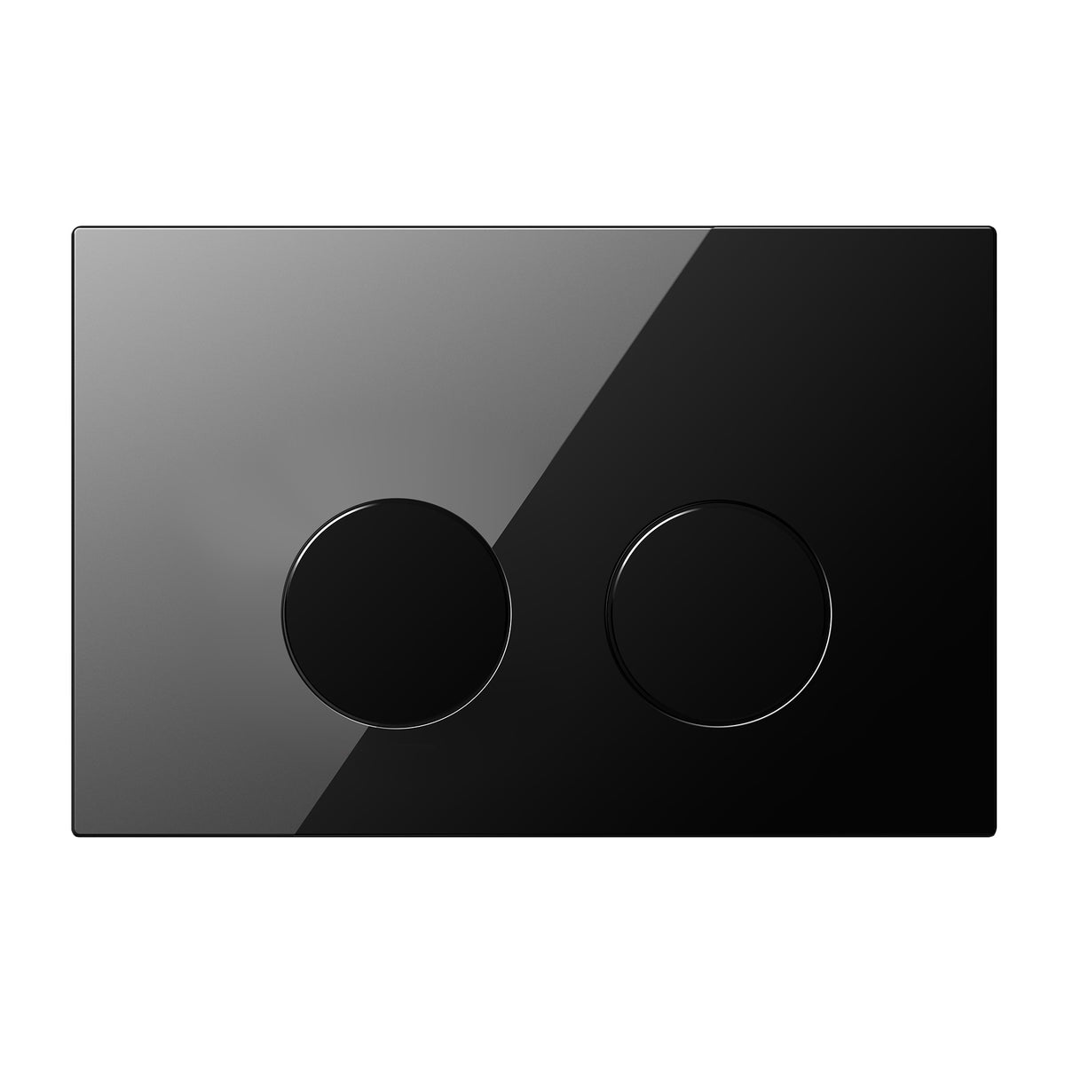 Plaque de commande 106 en verre noir - Compatible avec Geberit Sigma