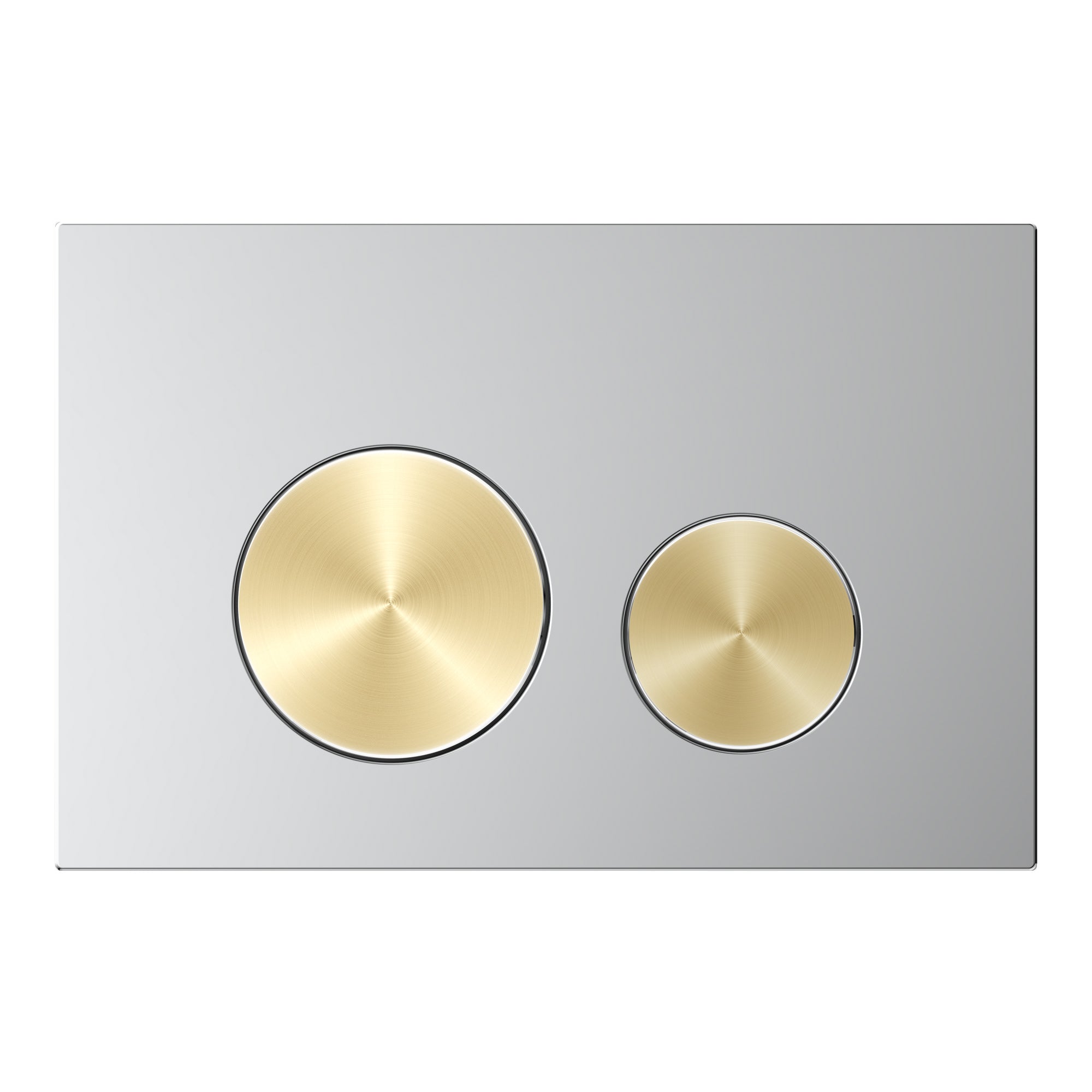 Placa pulsadora de acero inoxidable / Oro cepillado - Compatible con Geberit Sigma (UP 320)