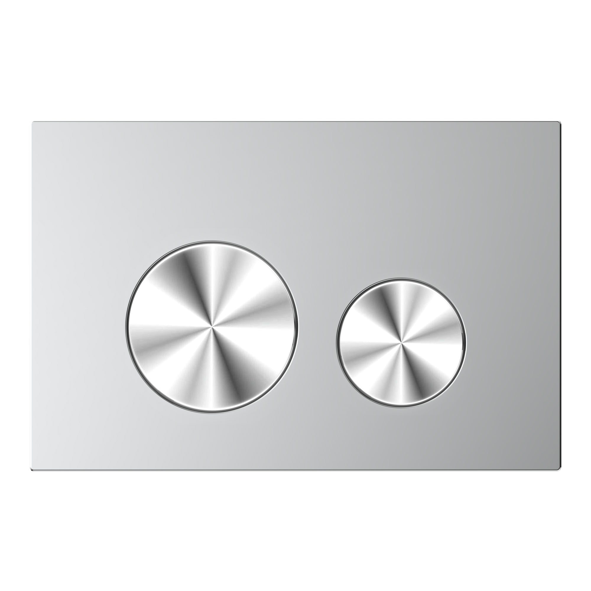 Plaque de commande en acier inoxydable / argent brossé compatible avec Geberit Sigma (UP 320)