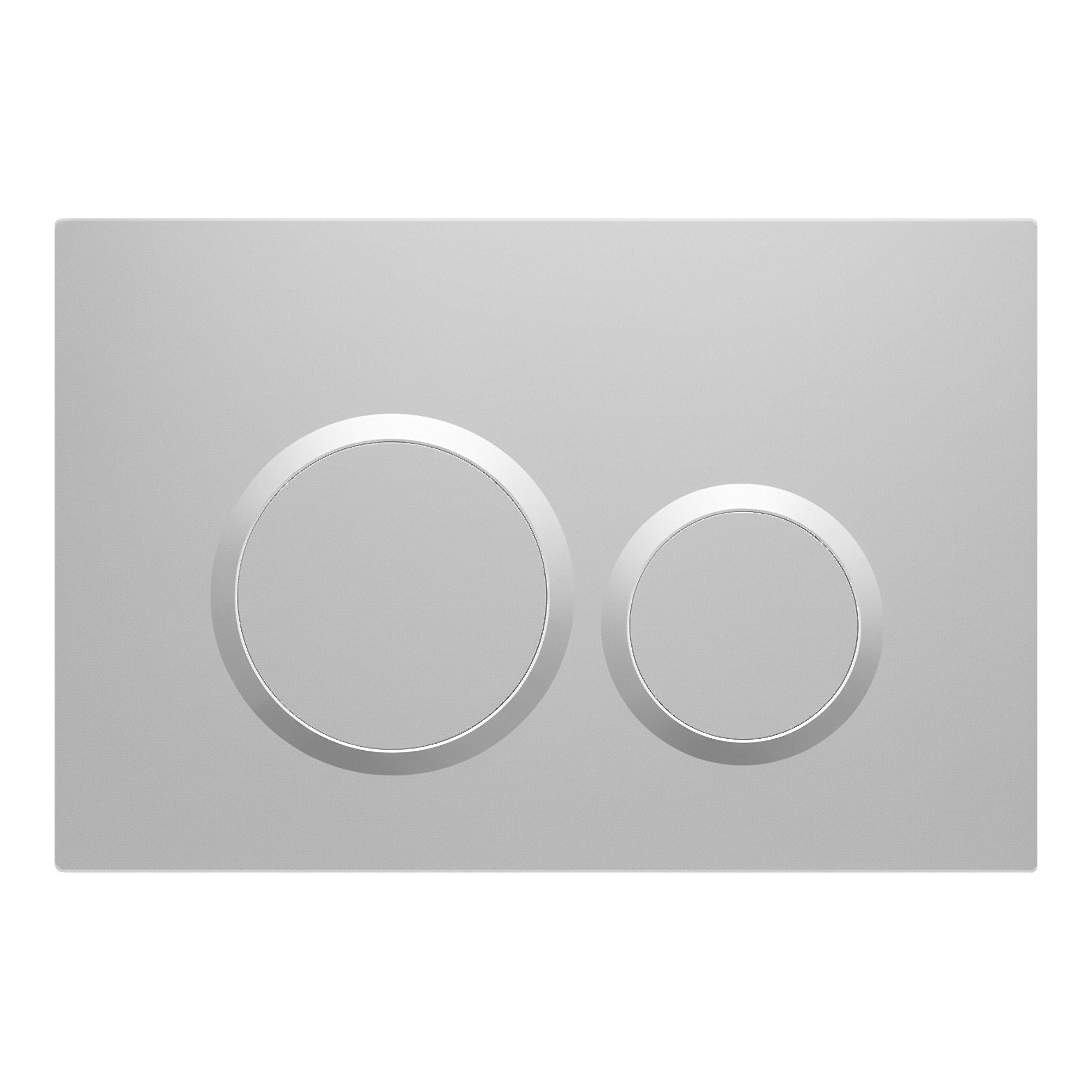 Placa pulsadora de plata mate - Compatible con Geberit Sigma (UP 320)