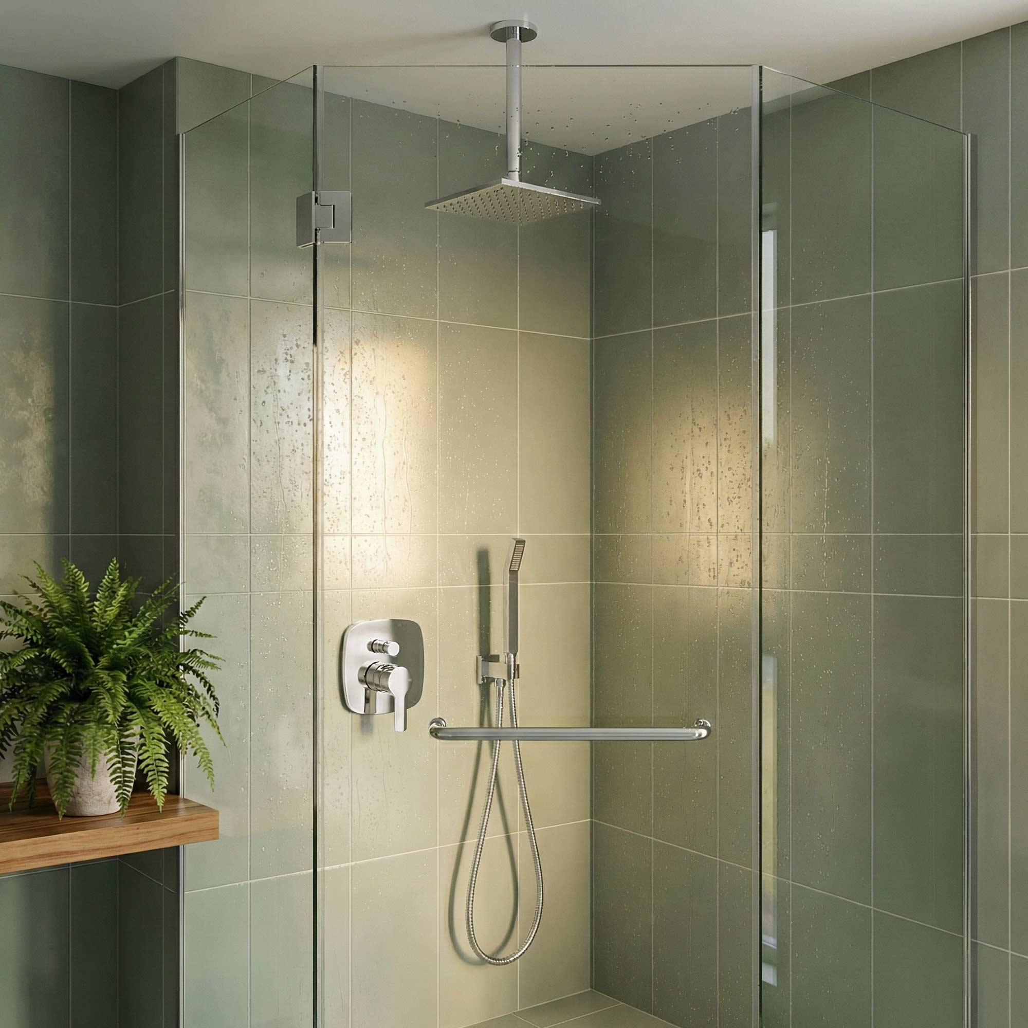 Set completo doccia a pioggia Soho Angolare – Incasso