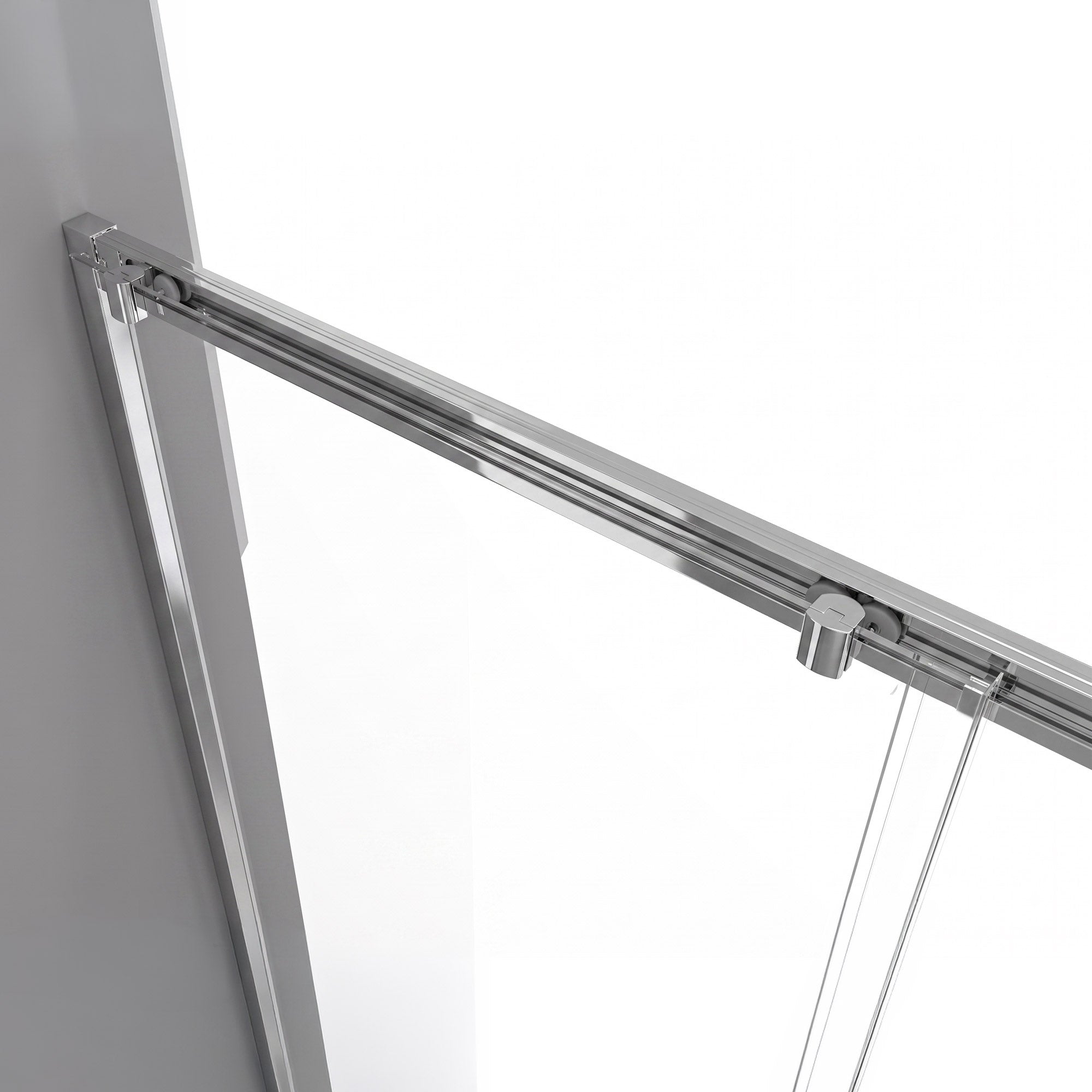 Cabina doccia angolare con porte scorrevoli, Vetro di sicurezza temperato da 6 mm, in Cromo, varie dimensioni